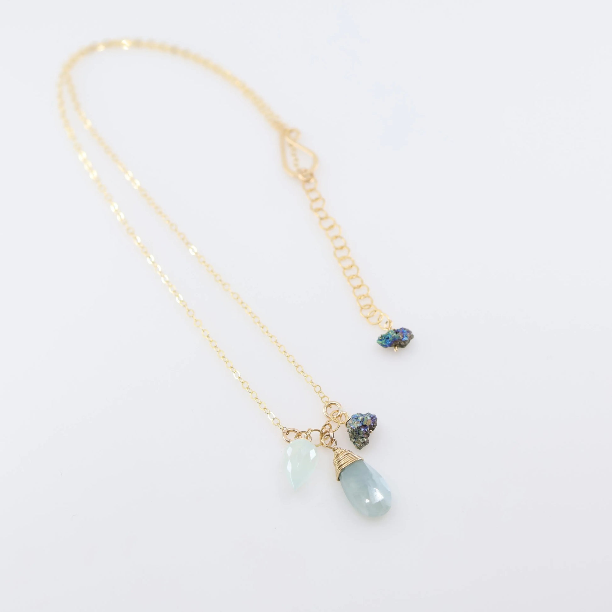 Small Gemstone Cascade Necklace, 3 variations J.Mills Studio