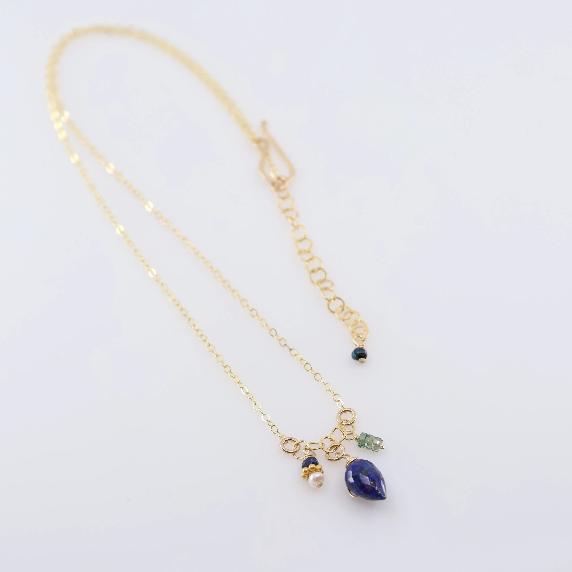 Small Gemstone Cascade Necklace, 3 variations J.Mills Studio