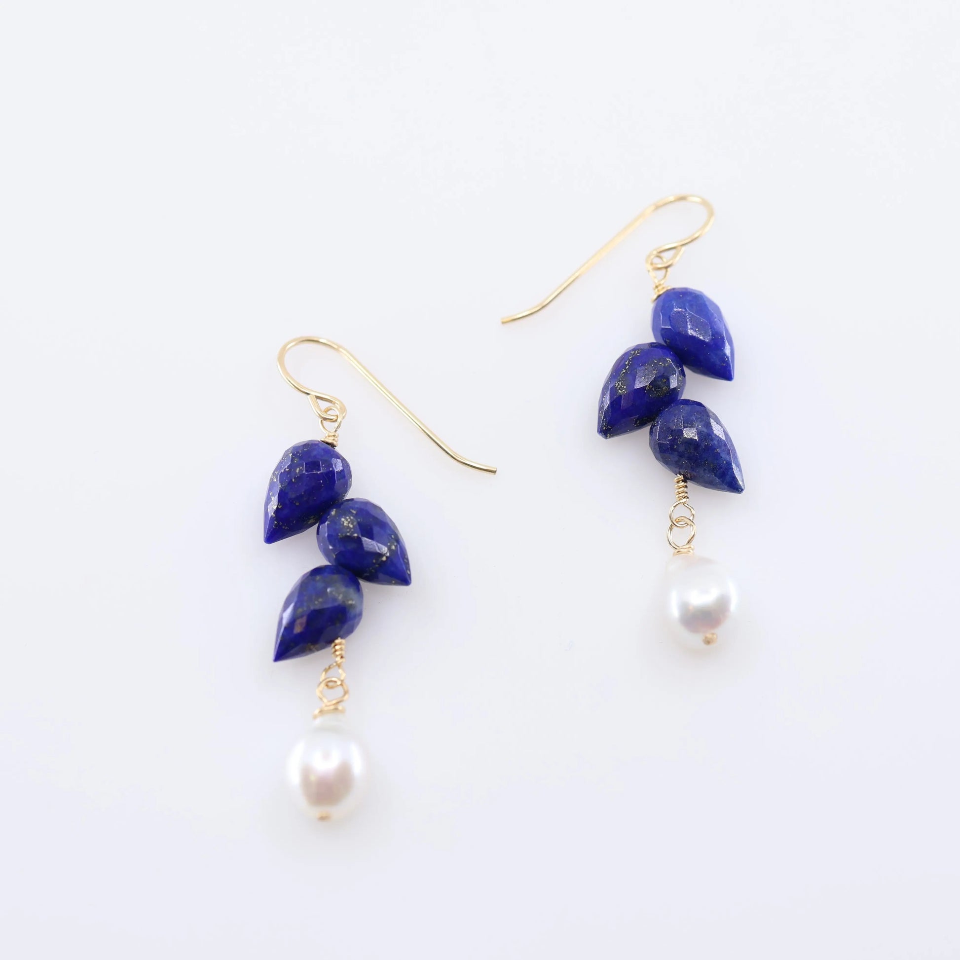 Fancy Cut Gemstone Cluster Earrings, 3 Variations J.Mills Studio