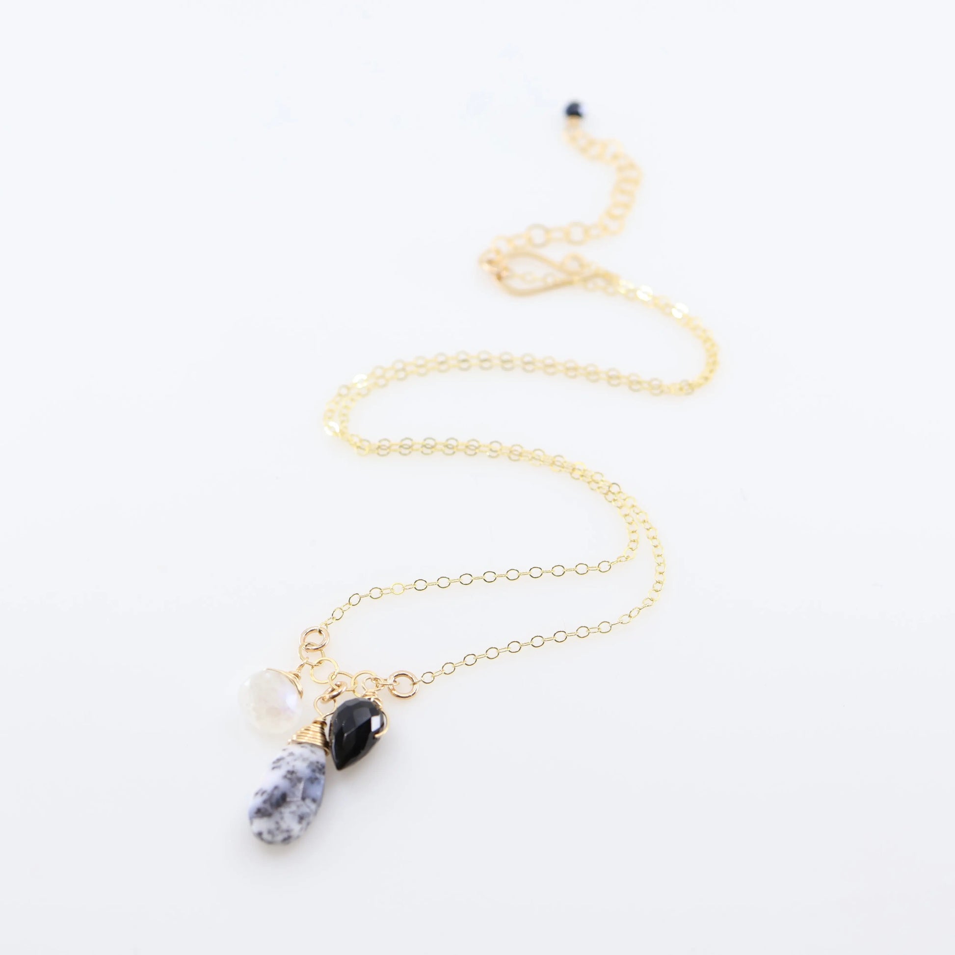 Small Gemstone Cascade Necklace, 3 variations J.Mills Studio
