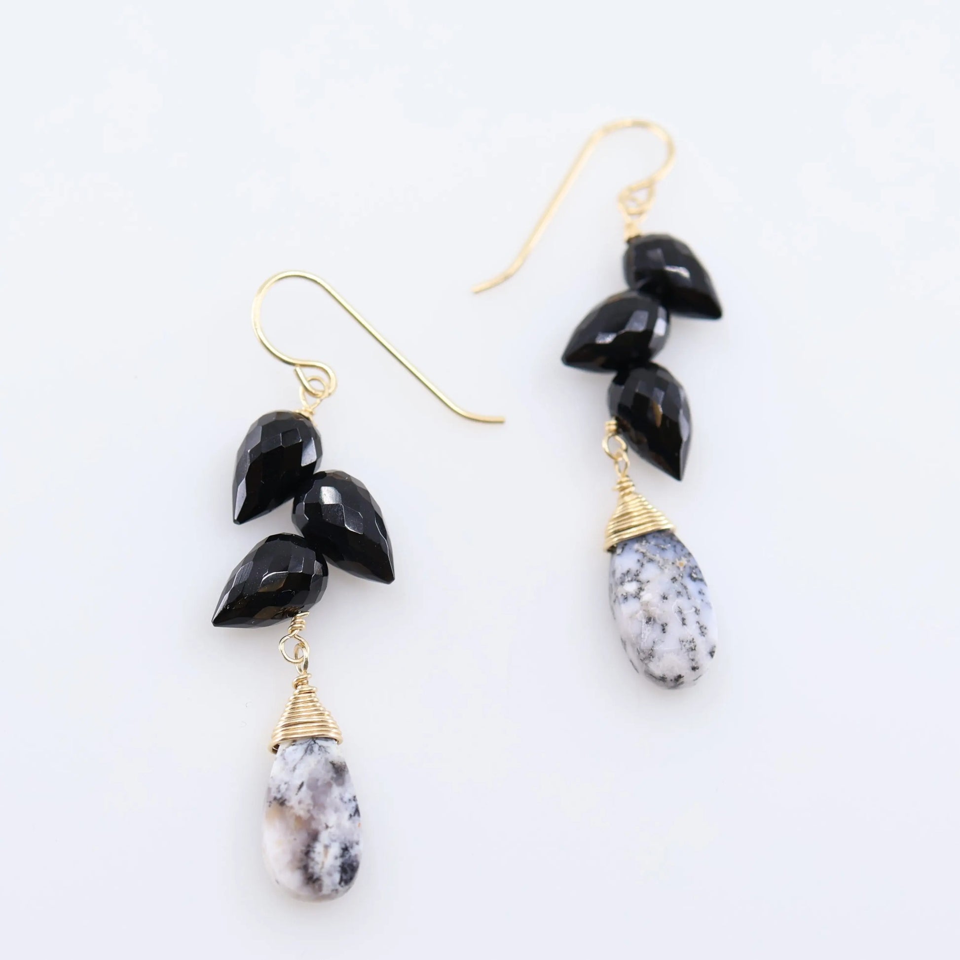 Fancy Cut Gemstone Cluster Earrings, 3 Variations J.Mills Studio