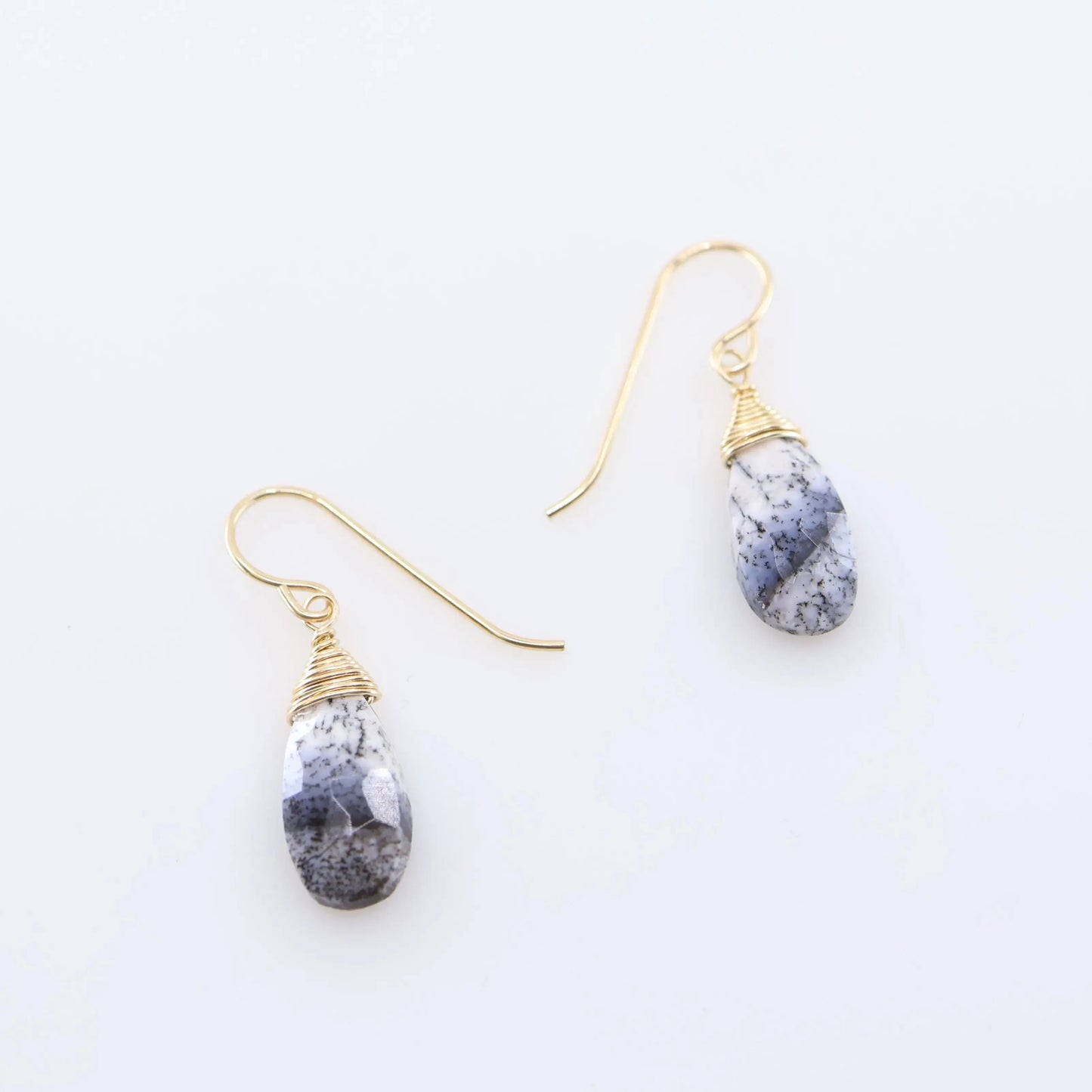 Simple Gemstone Drop Earrings, 4 Variations J.Mills Studio