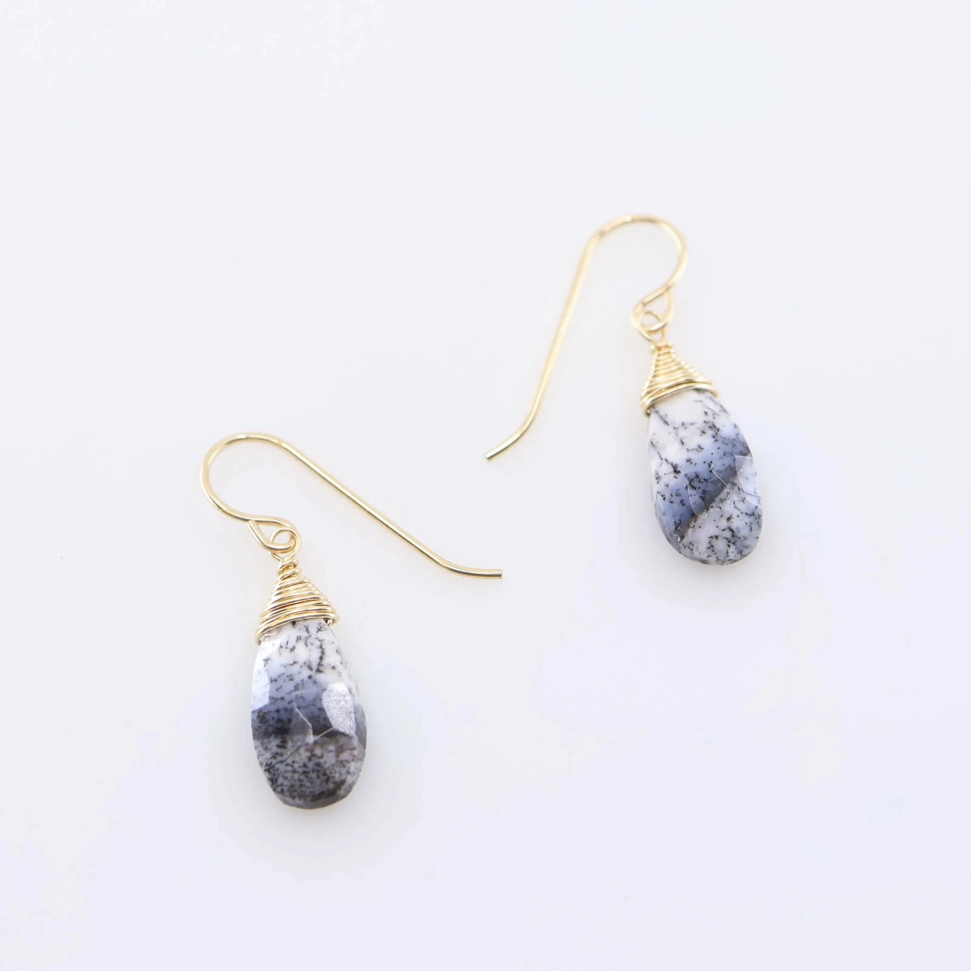Simple Gemstone Drop Earrings, 4 Variations J.Mills Studio