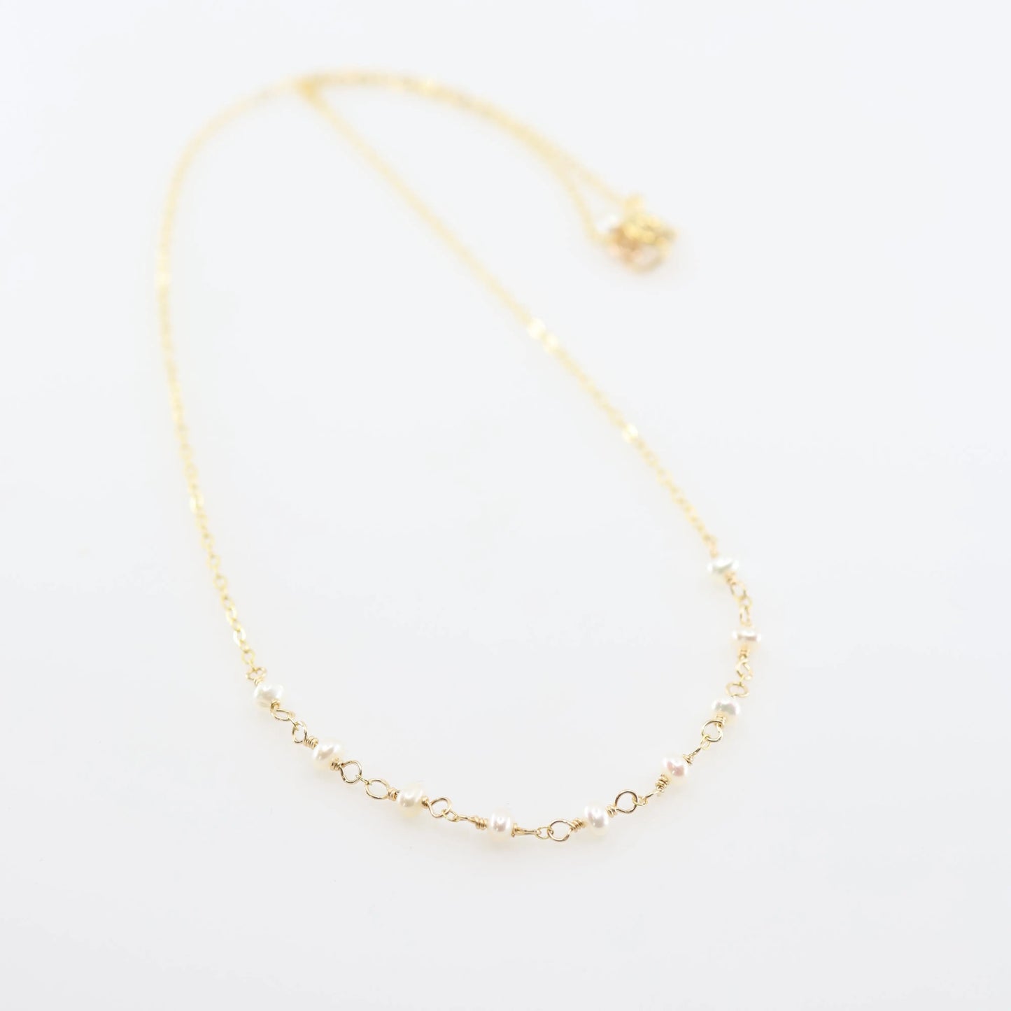 Tiny Gemstone Layering Necklace, 3 variations J.Mills Studio