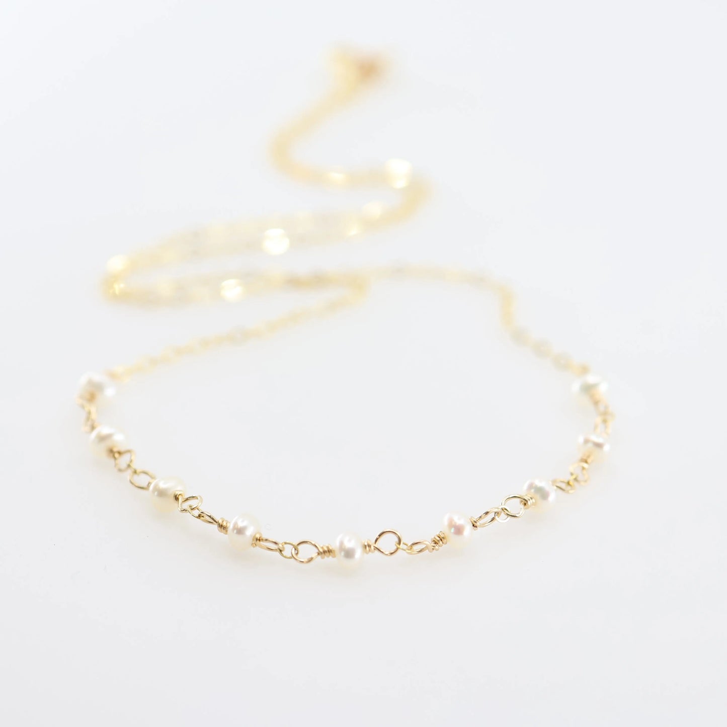 Tiny Gemstone Layering Necklace, 3 variations J.Mills Studio