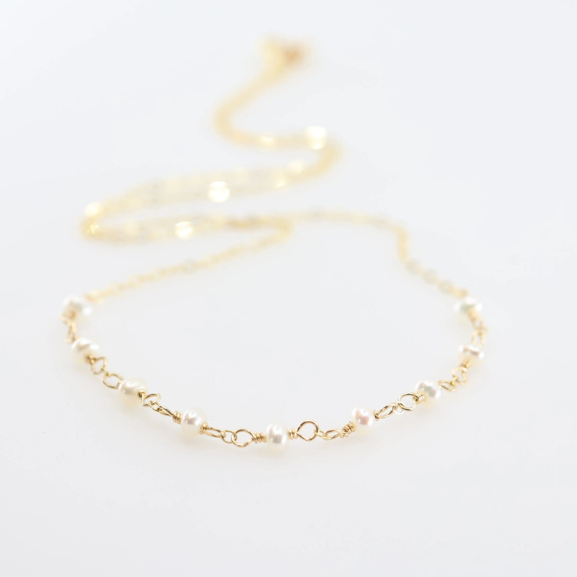 Tiny Gemstone Layering Necklace, 3 variations J.Mills Studio