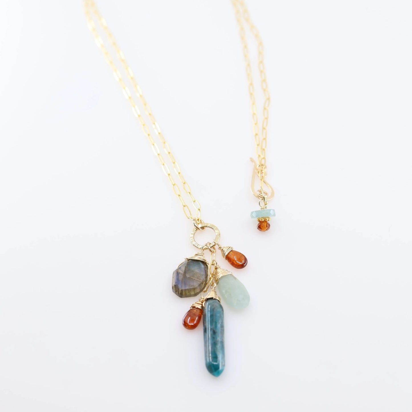 Apatite Point Gemstone Cascade Necklace J.Mills Studio
