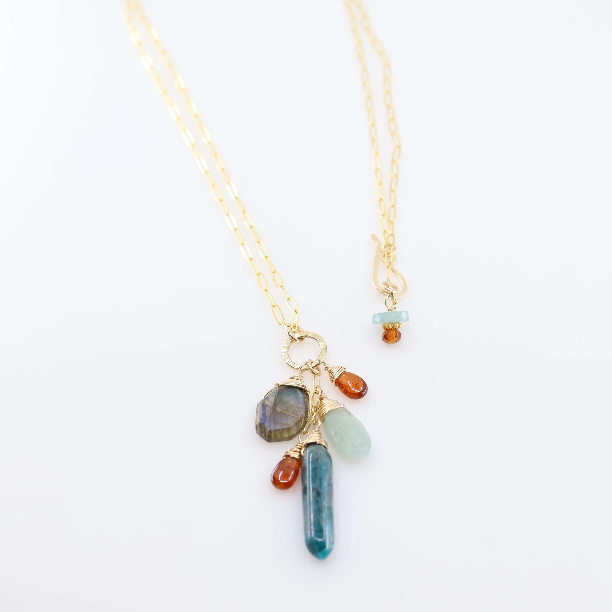Apatite Point Gemstone Cascade Necklace J.Mills Studio