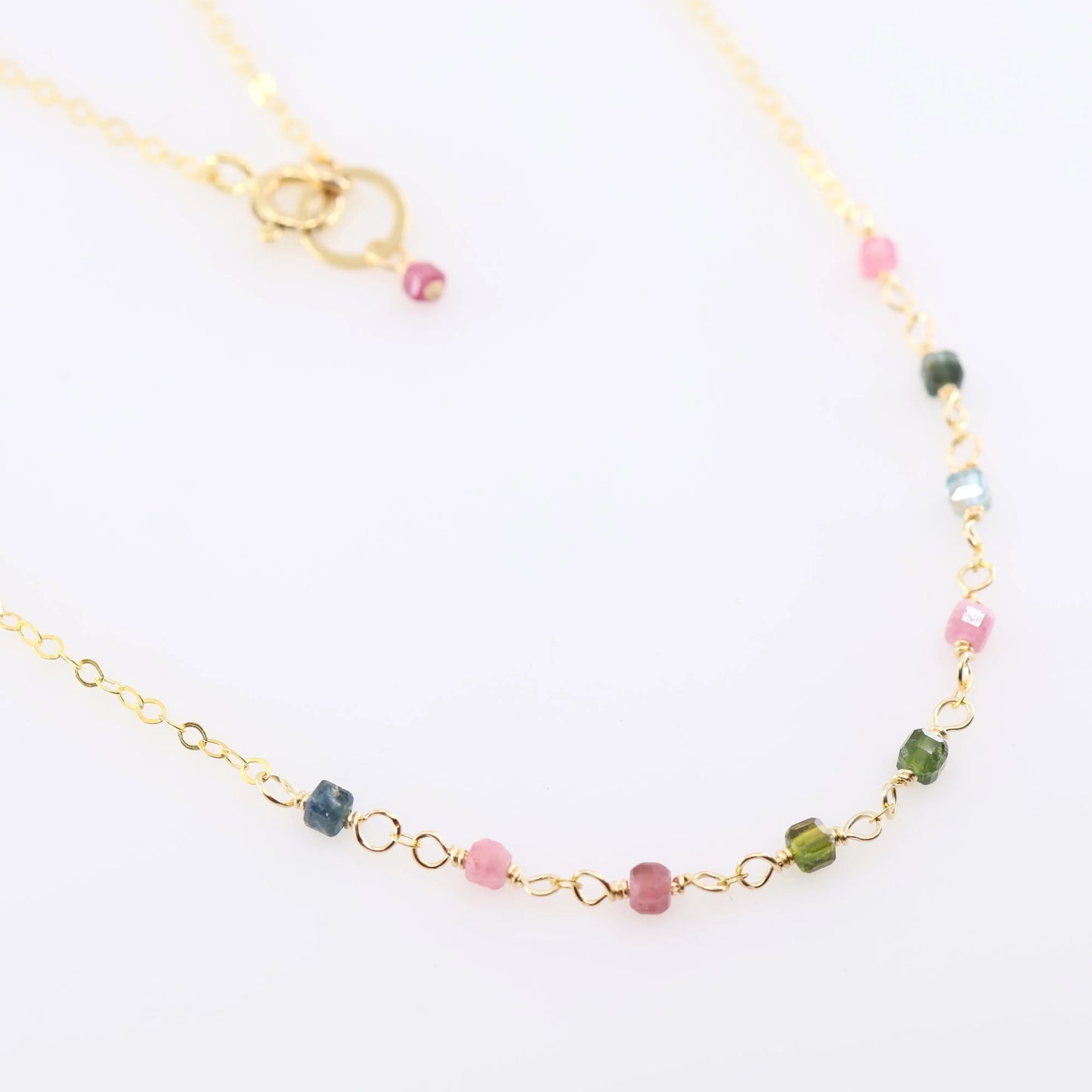 Tiny Gemstone Layering Necklace, 3 Variations J.Mills Studio