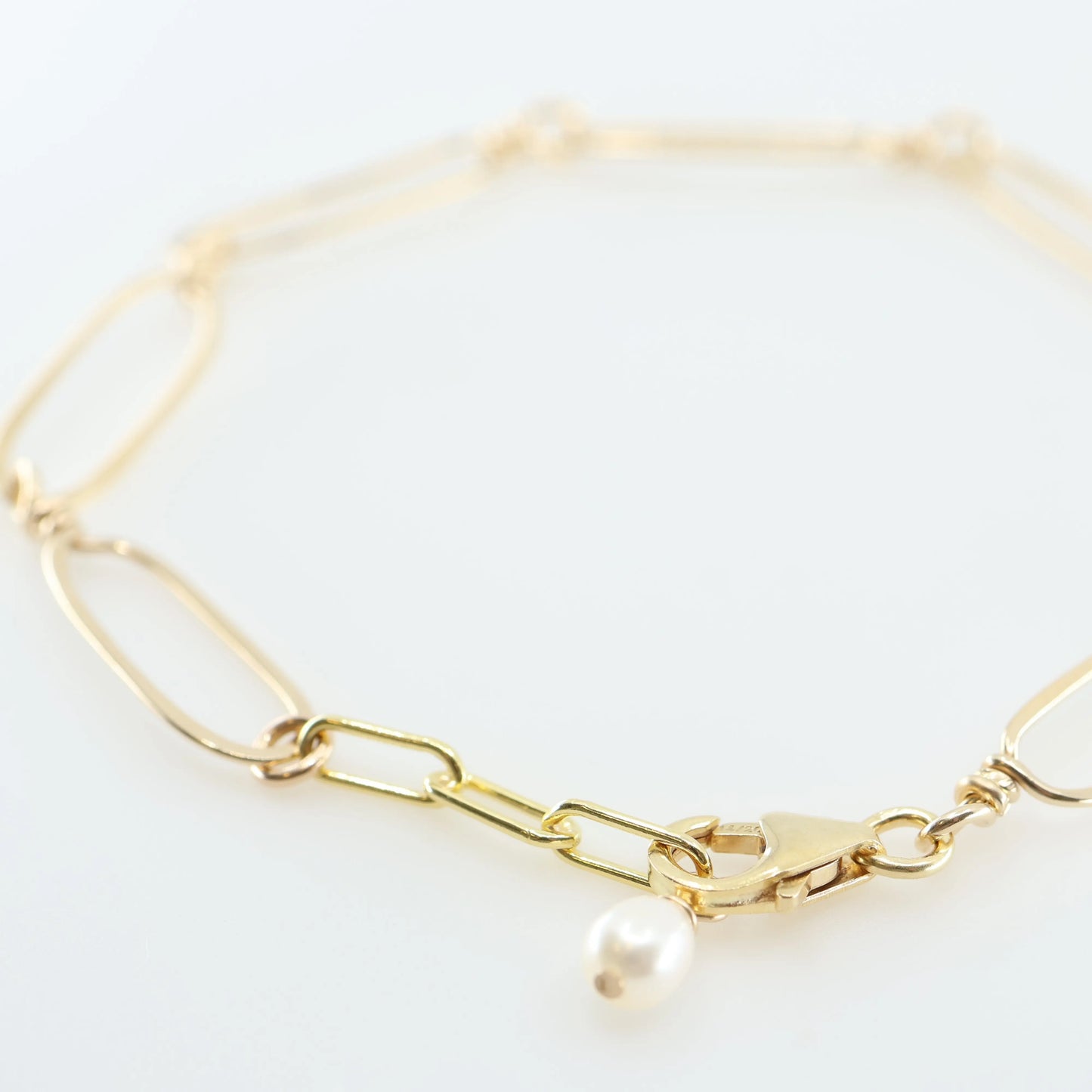 Hand Forged Paperclip Link Bracelet J.Mills Studio
