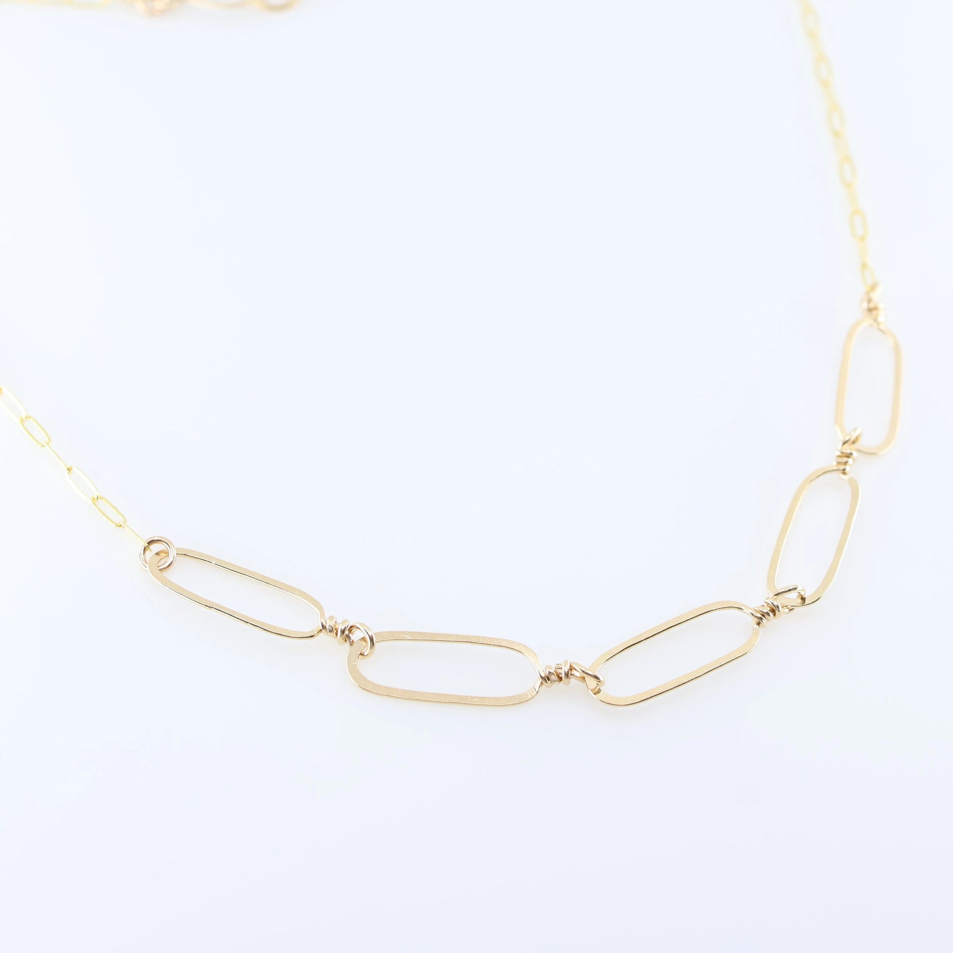 Forged Paperclip 5 Link Necklace J.Mills Studio