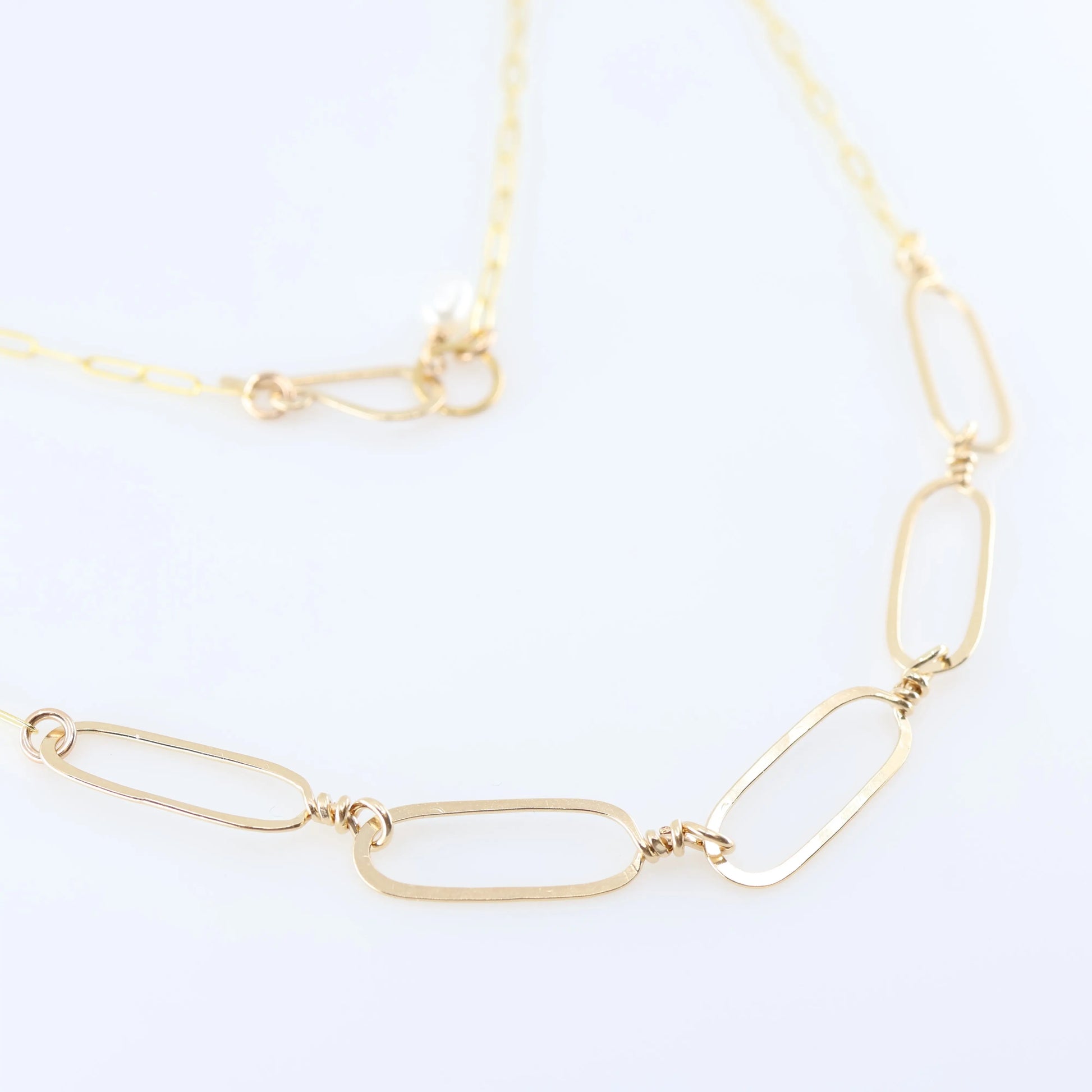 Forged Paperclip 5 Link Necklace J.Mills Studio