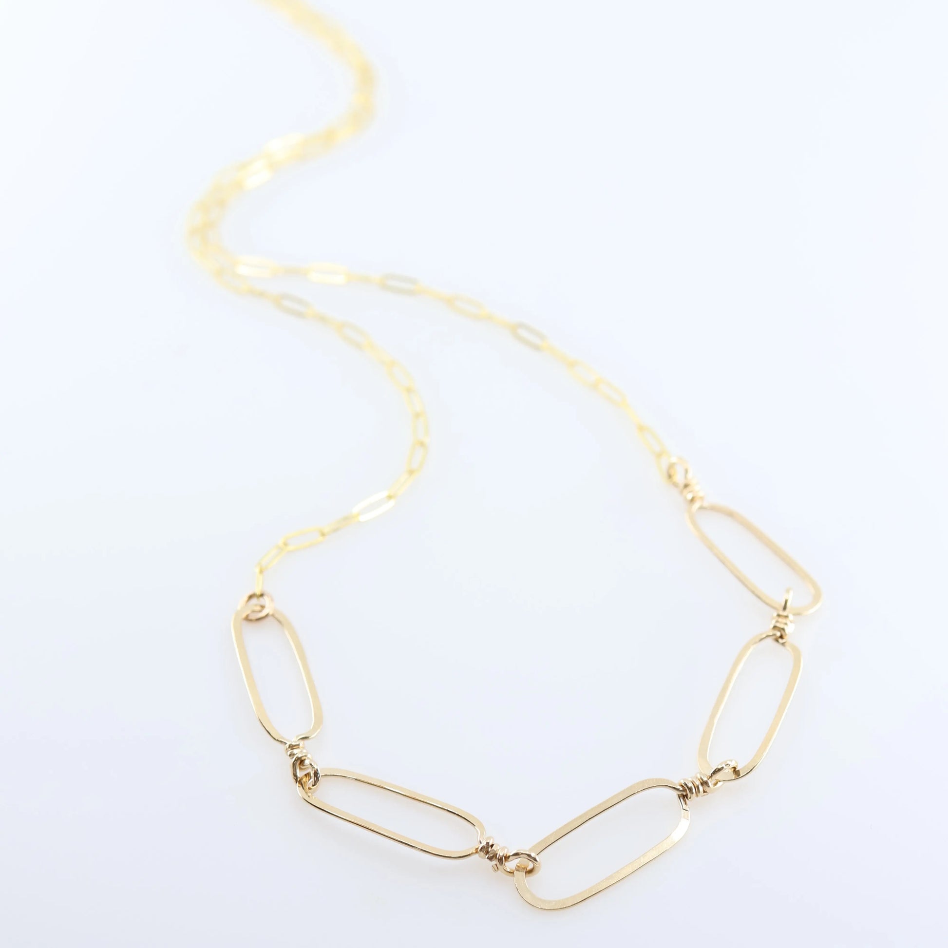 Forged Paperclip 5 Link Necklace J.Mills Studio