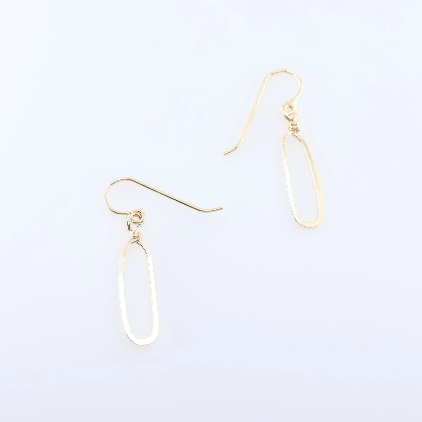 Forged Paperclip Link Earrings J.Mills Studio