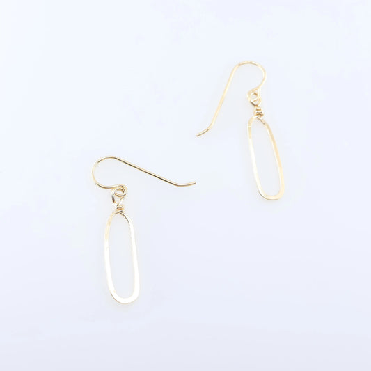 Forged Paperclip Link Earrings J.Mills Studio