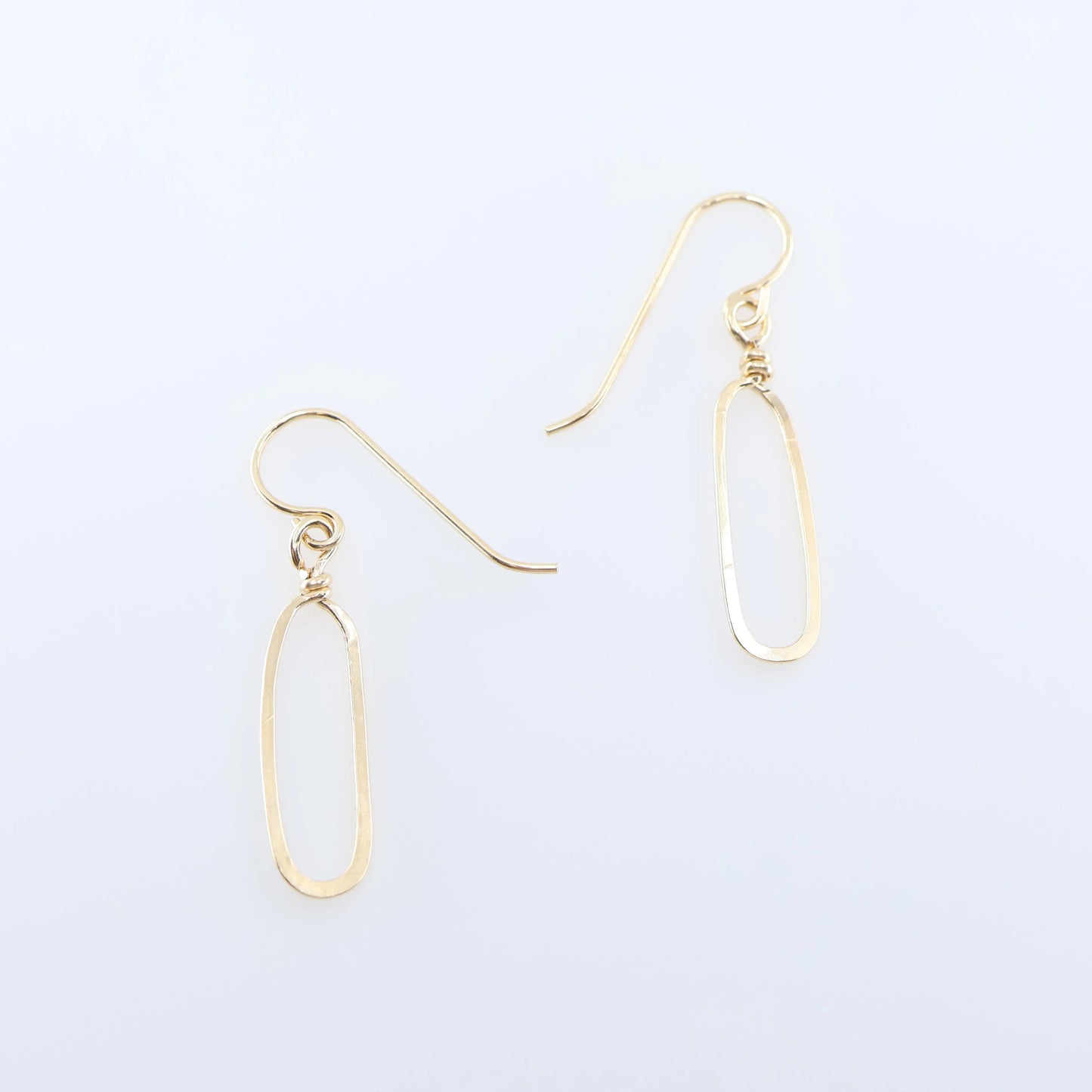 Forged Paperclip Link Earrings J.Mills Studio