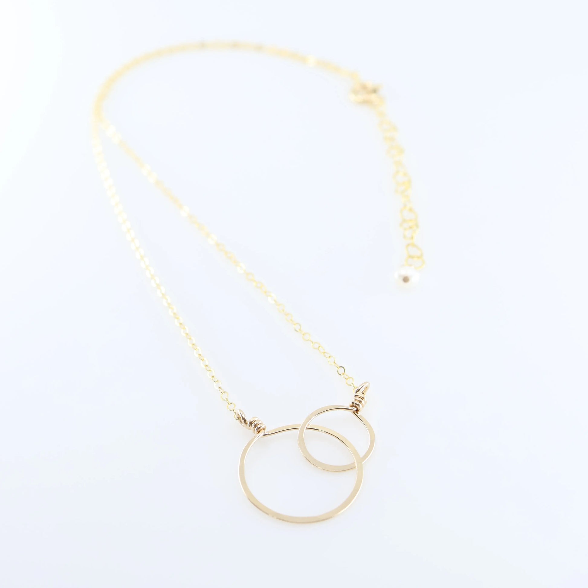 Forged Double Circle Necklace J.Mills Studio