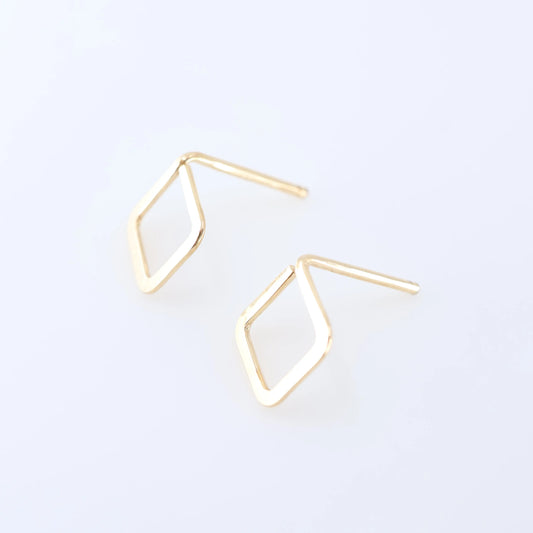 Forged Diamond Stud Earrings J.Mills Studio