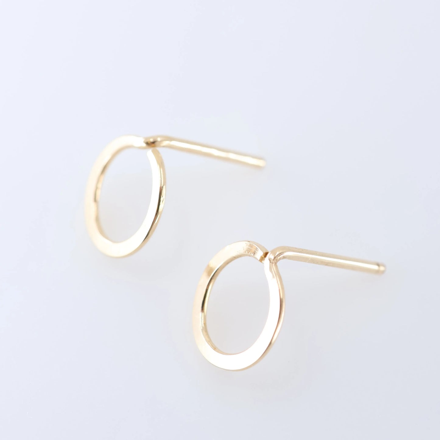 Forged Circle Stud Earrings J.Mills Studio