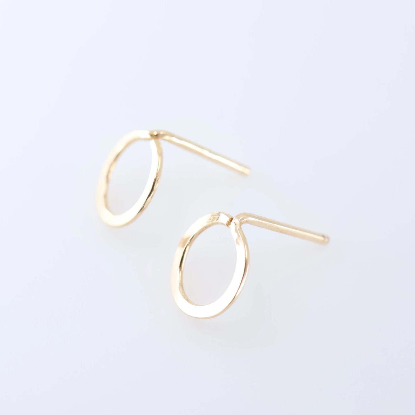 Forged Circle Stud Earrings J.Mills Studio