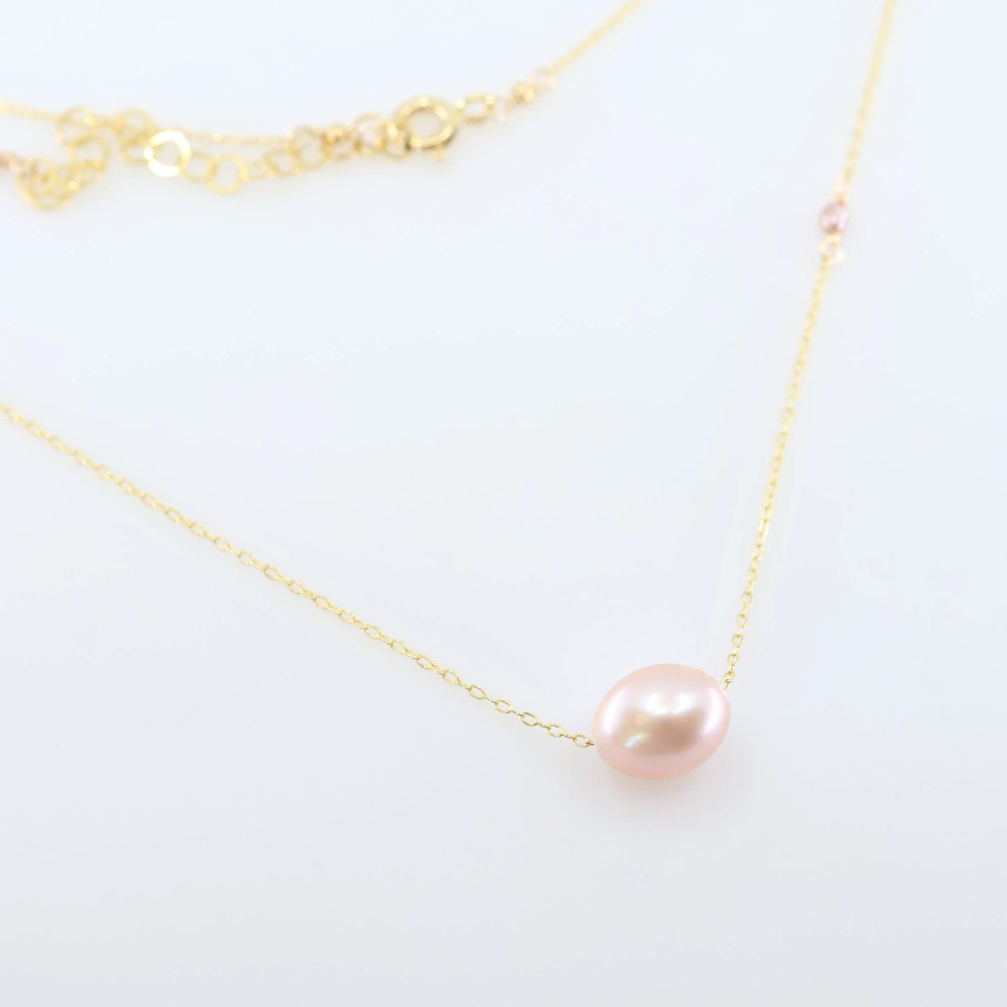 Solo Pink Rice Pearl Necklace J.Mills Studio
