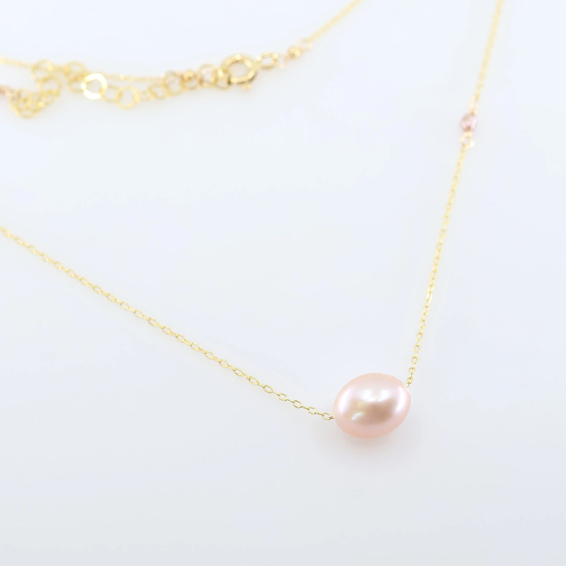 Solo Pink Rice Pearl Necklace J.Mills Studio