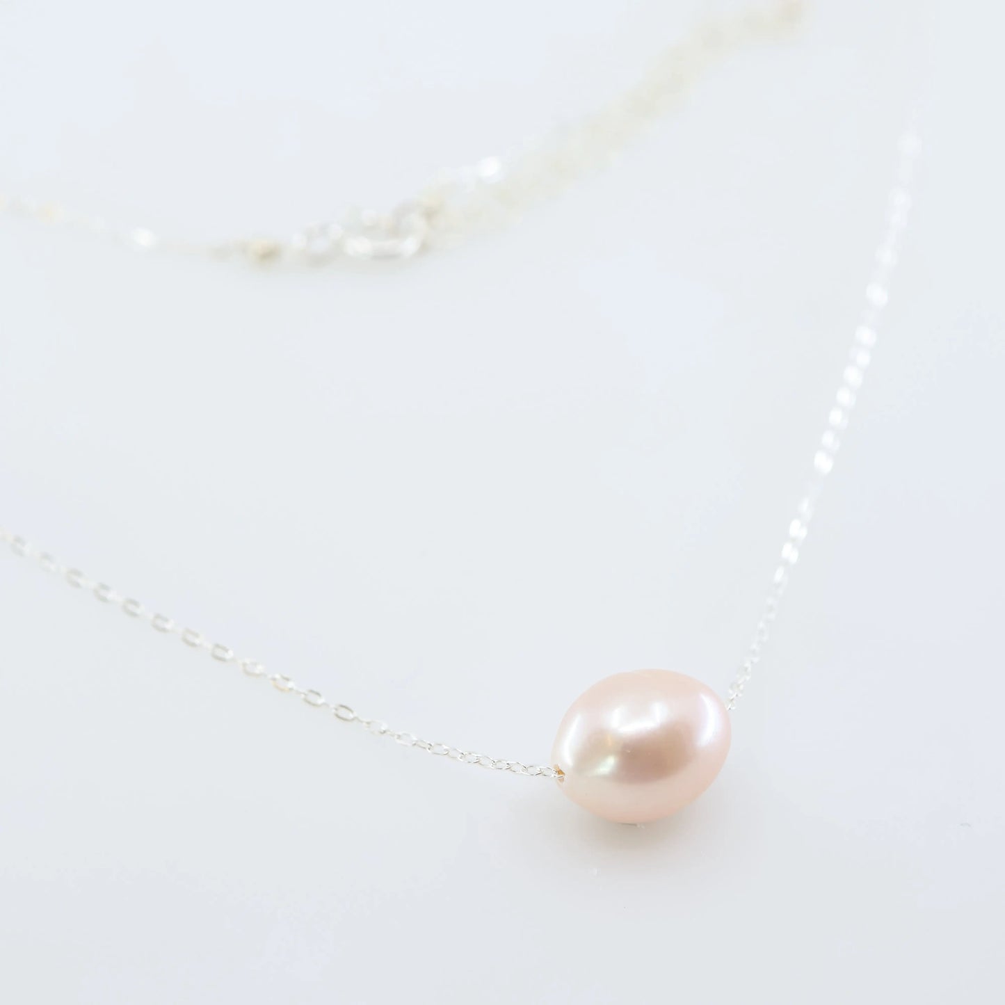 Solo Pink Rice Pearl Necklace J.Mills Studio