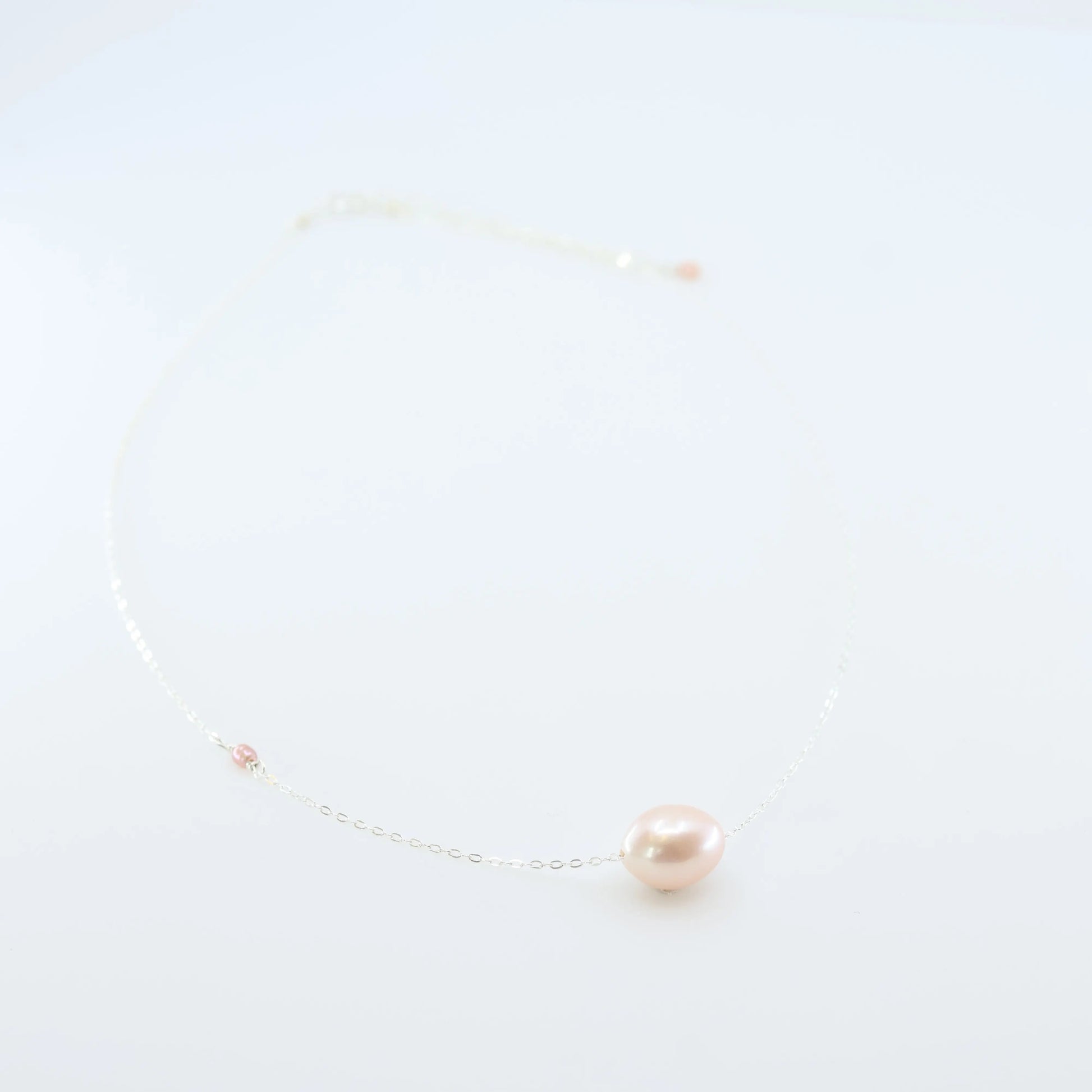 Solo Pink Rice Pearl Necklace J.Mills Studio