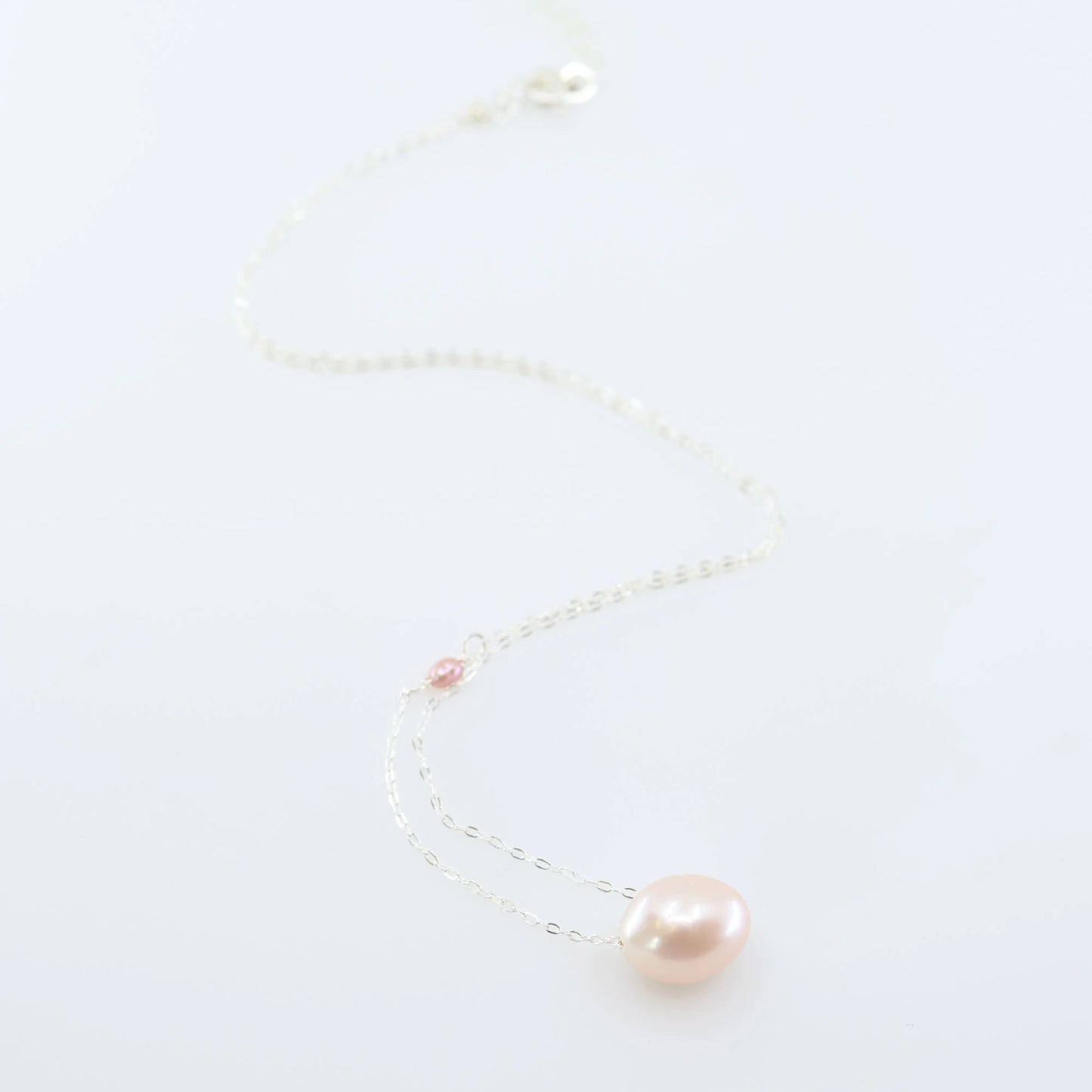 Solo Pink Rice Pearl Necklace J.Mills Studio