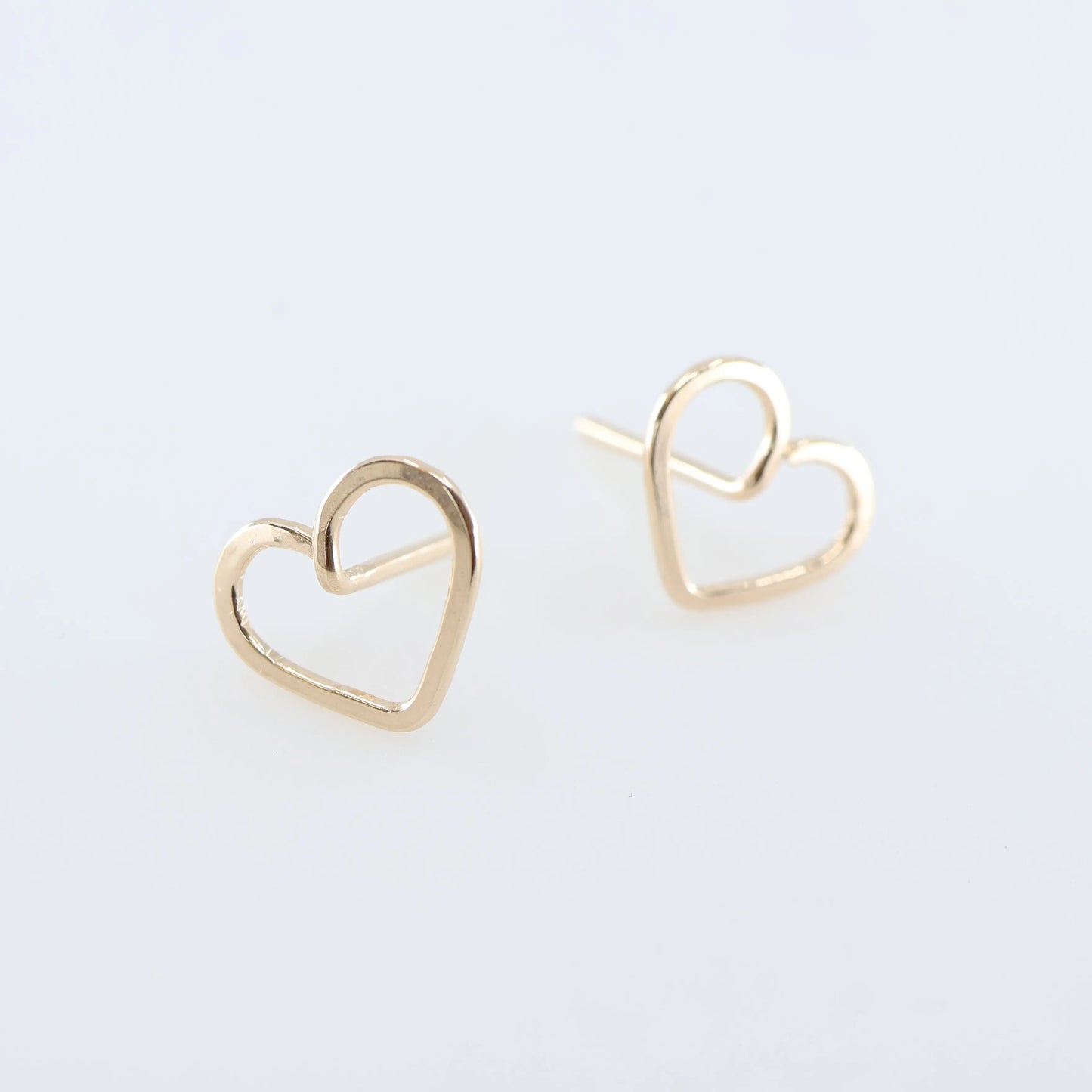 Forged Heart Stud Earrings J.Mills Studio
