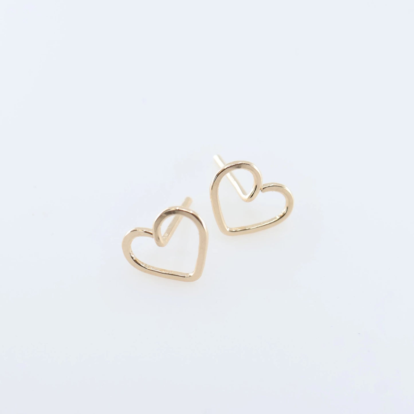 Forged Heart Stud Earrings J.Mills Studio