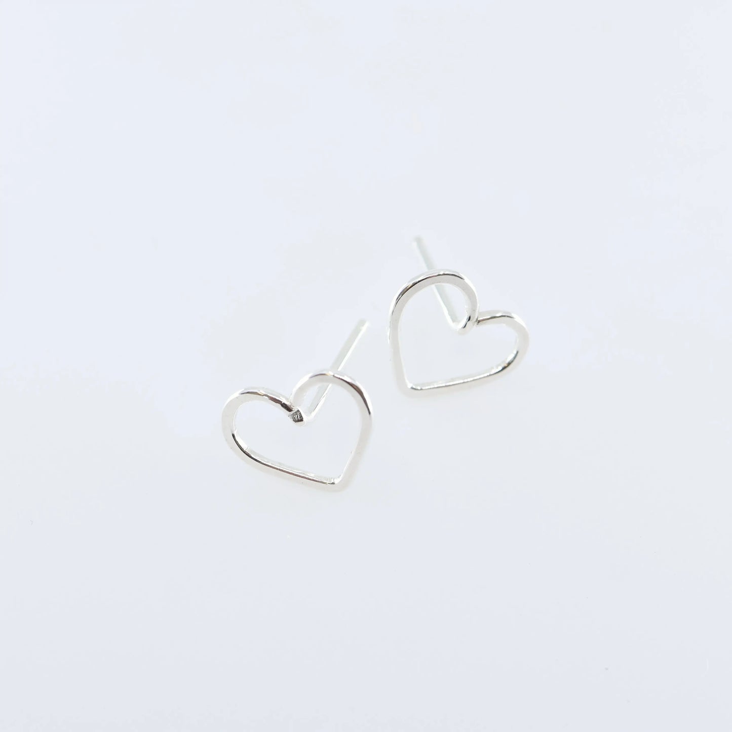 Forged Heart Stud Earrings J.Mills Studio