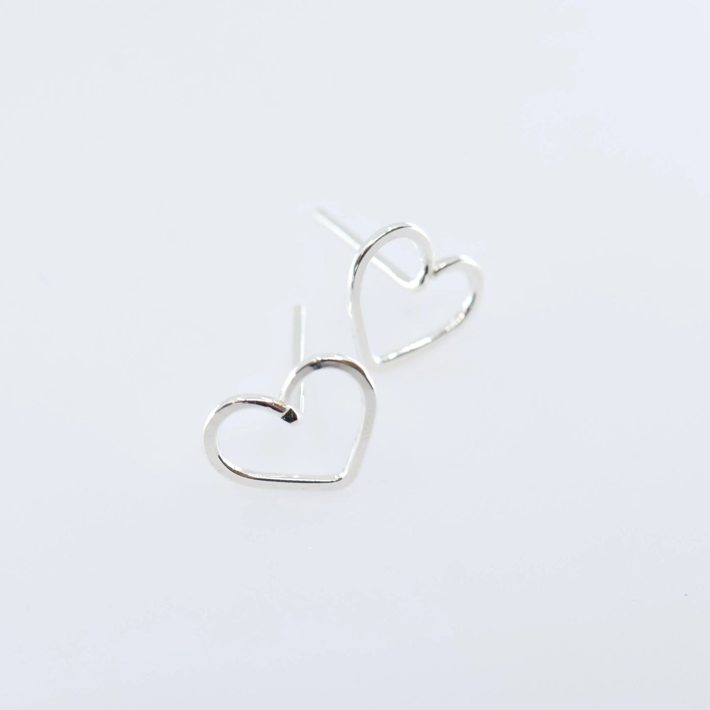 Forged Heart Stud Earrings J.Mills Studio