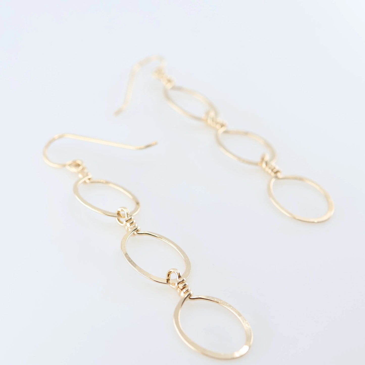 Cascading Forged Oval Earrings J.Mills Studio