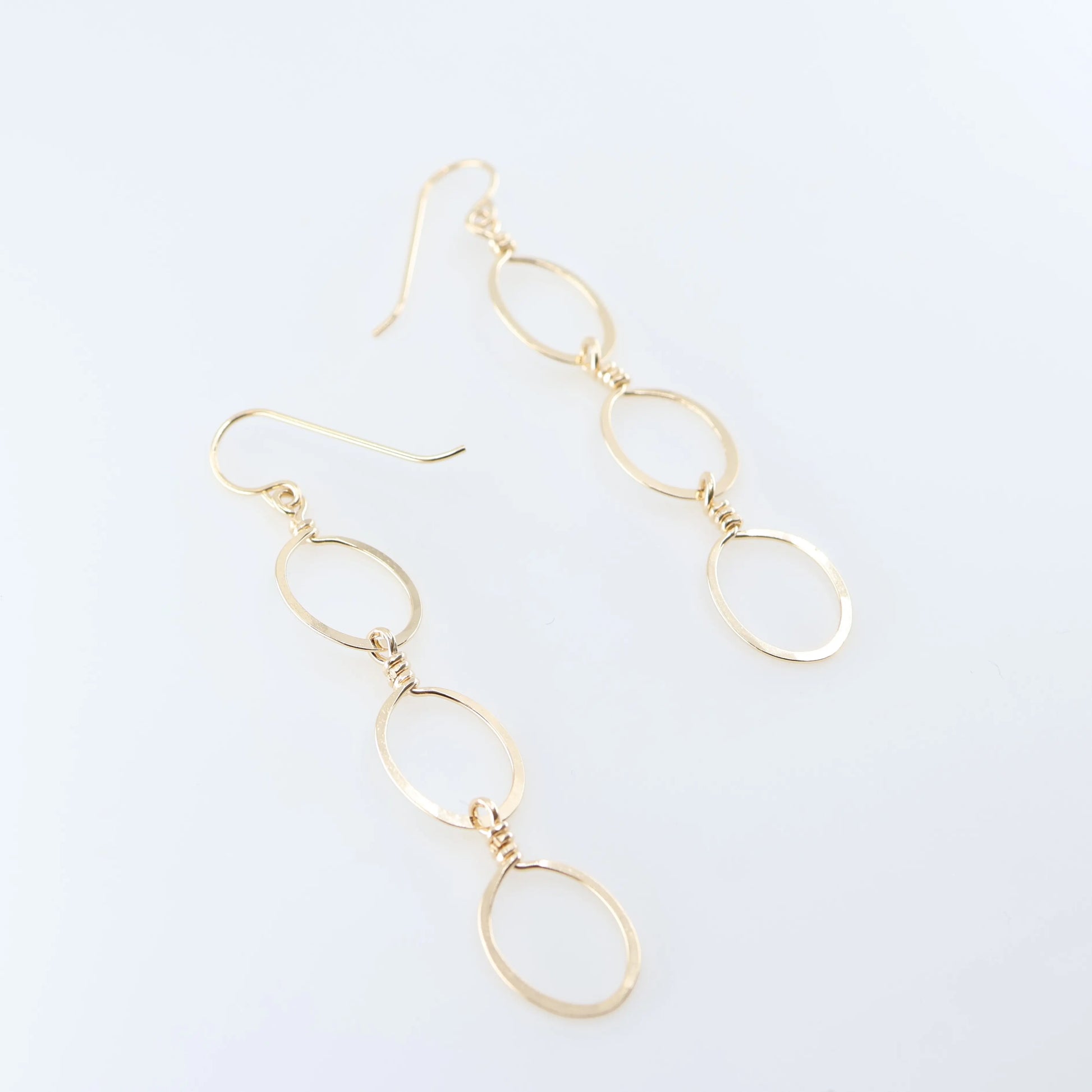 Cascading Forged Oval Earrings J.Mills Studio