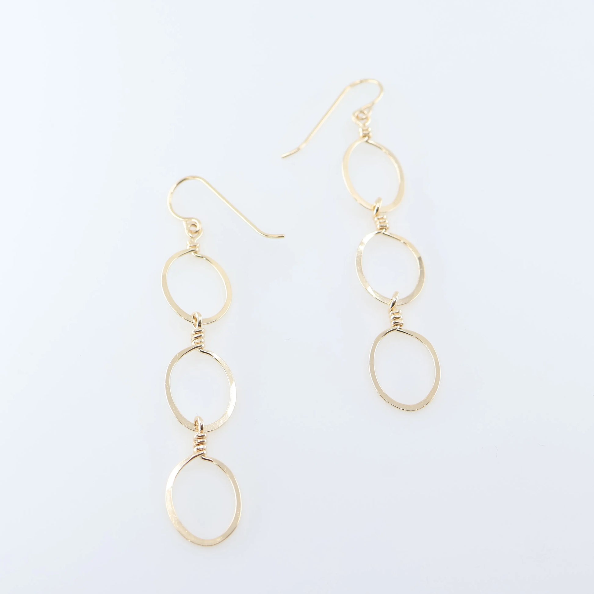 Cascading Forged Oval Earrings J.Mills Studio