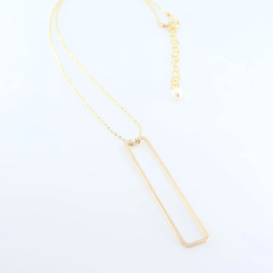 Forged Rectangle Necklace J.Mills Studio
