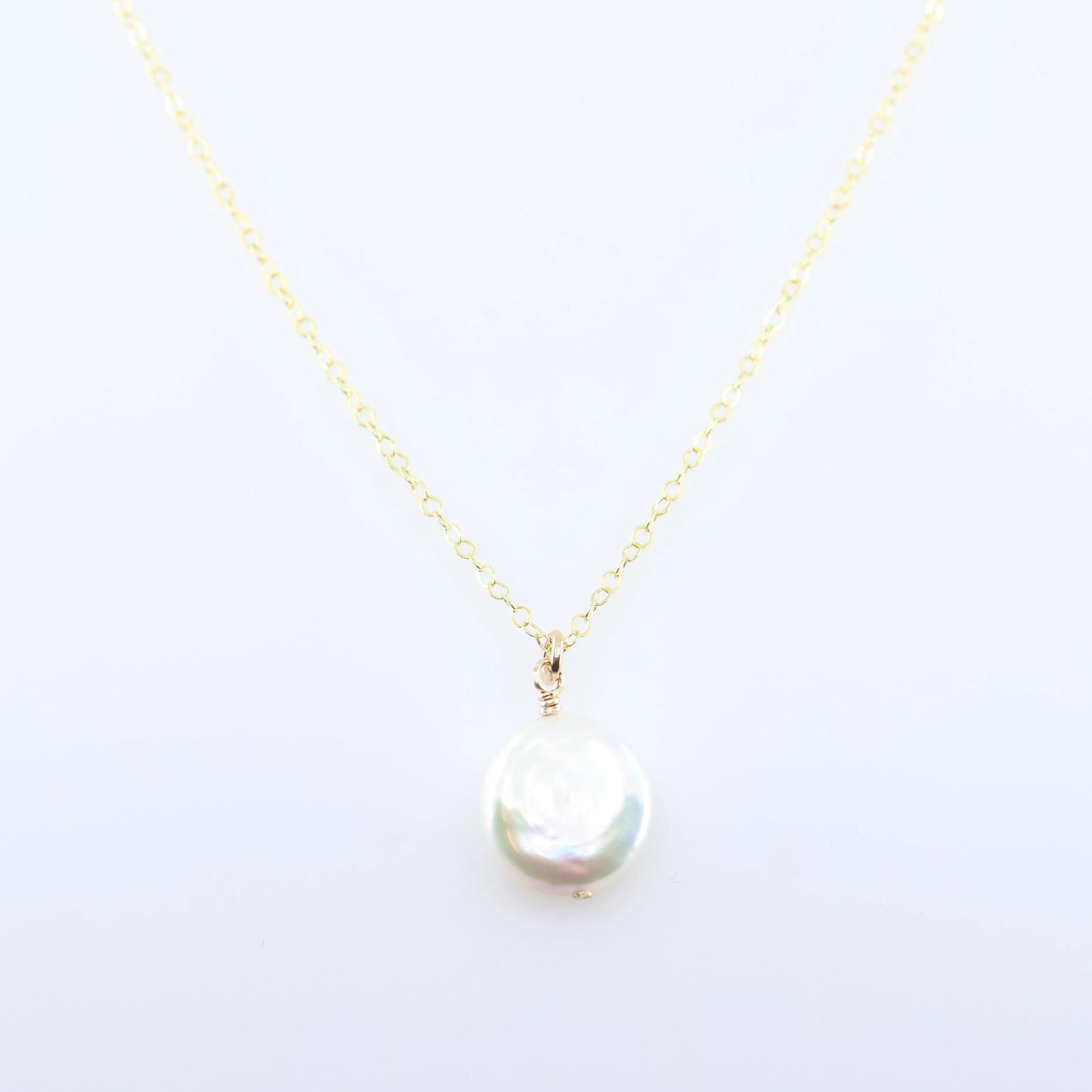 Freshwater Coin Pearl Necklace J.Mills Studio