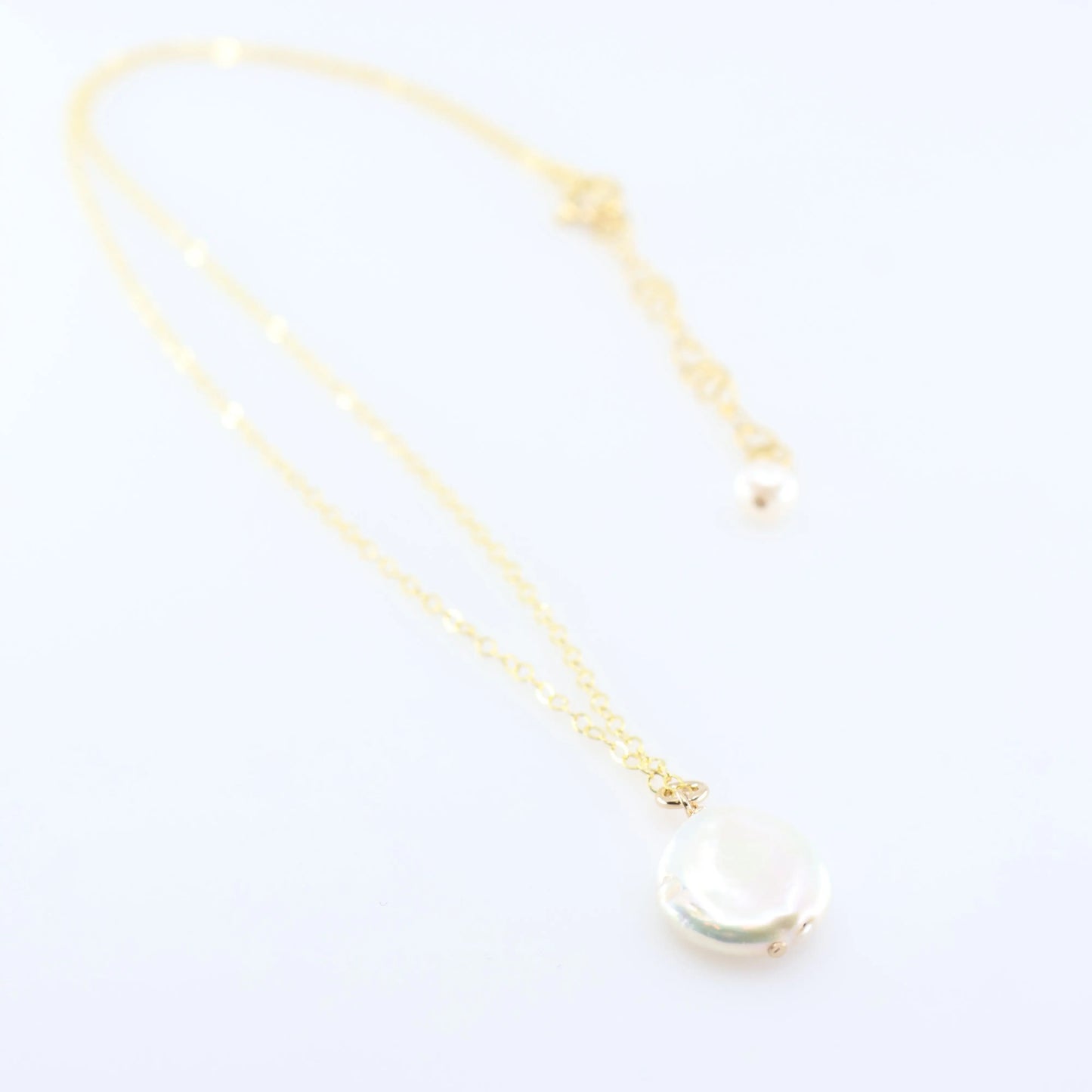Freshwater Coin Pearl Necklace J.Mills Studio