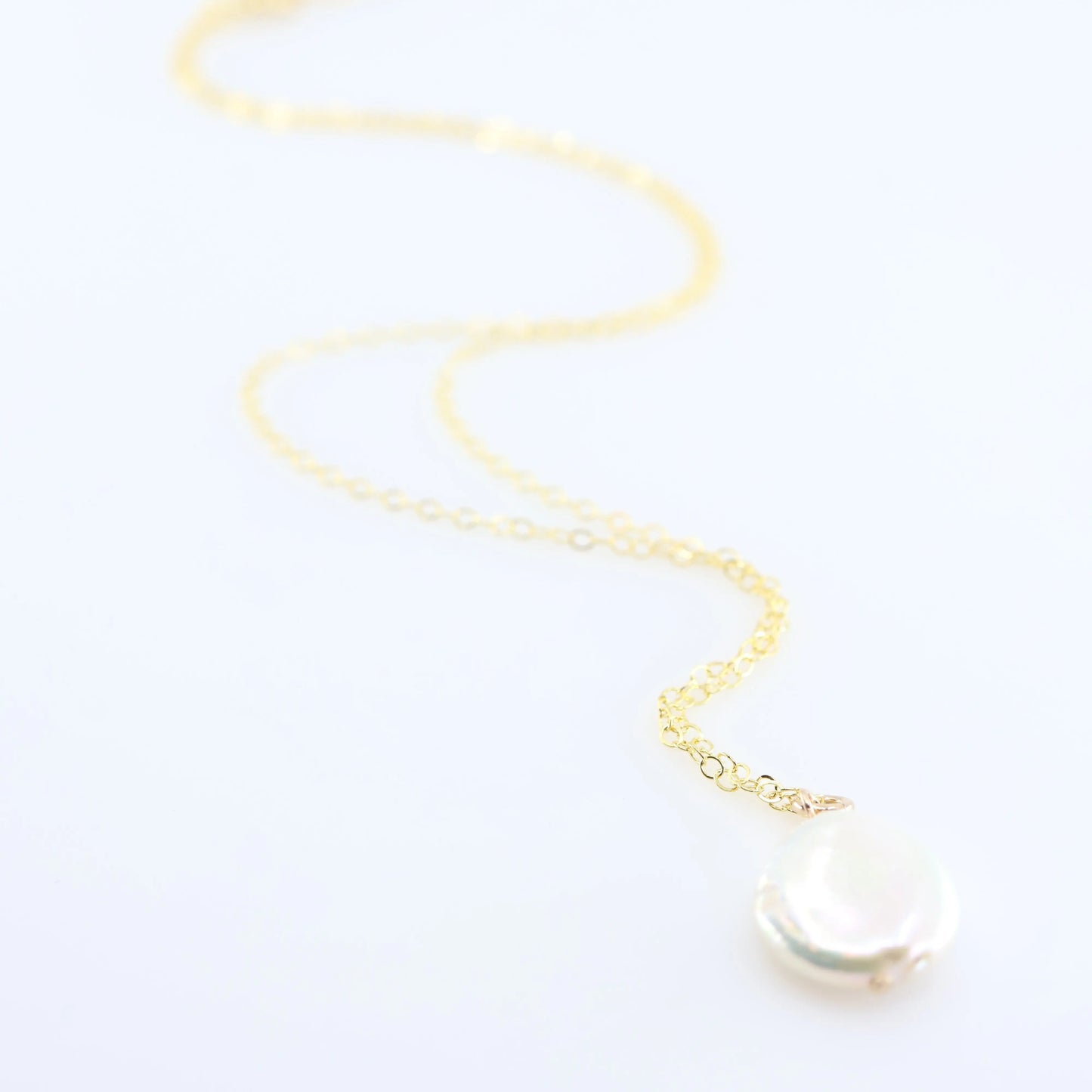 Freshwater Coin Pearl Necklace J.Mills Studio
