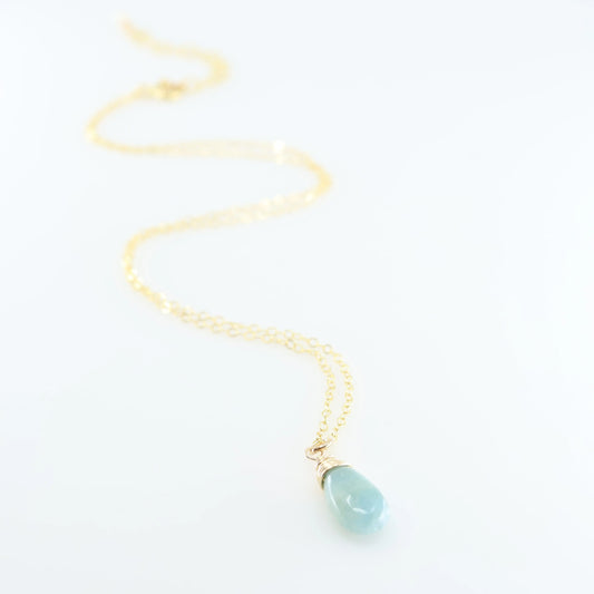 Milky Aquamarine Necklace J.Mills Studio