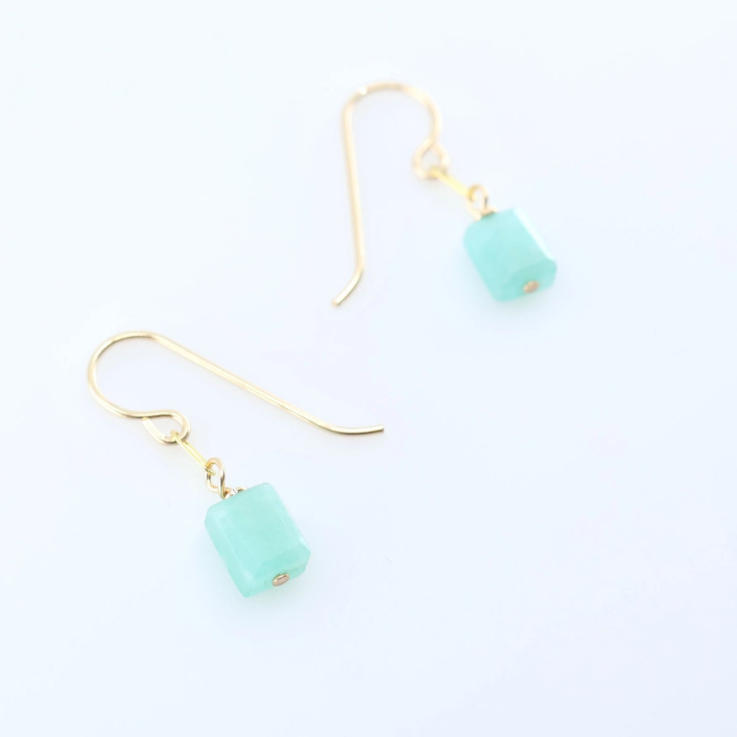 Single Rectangle Gemstone Earrings J.Mills Studio