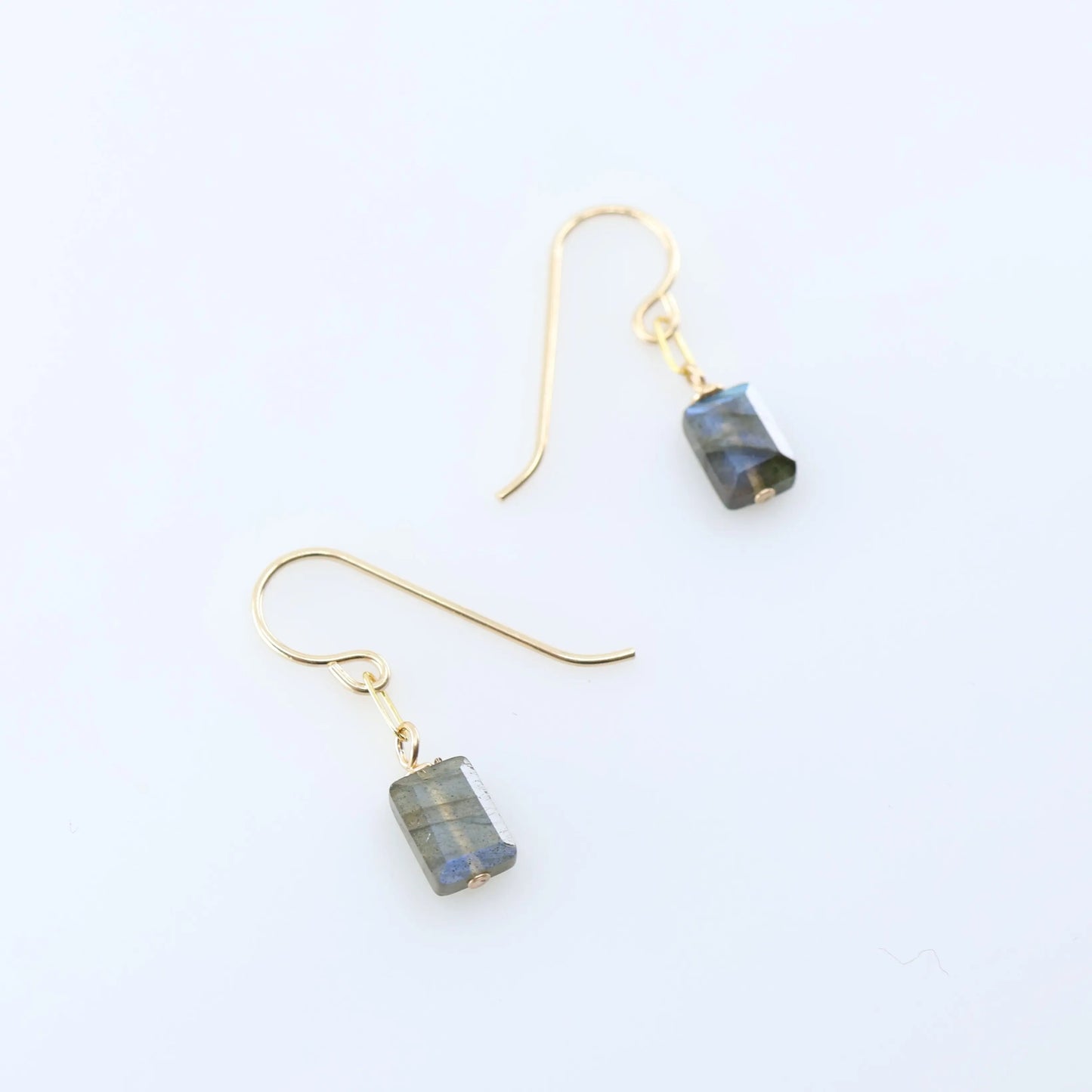 Single Rectangle Gemstone Earrings J.Mills Studio