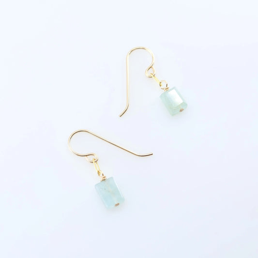 Single Rectangle Gemstone Earrings J.Mills Studio