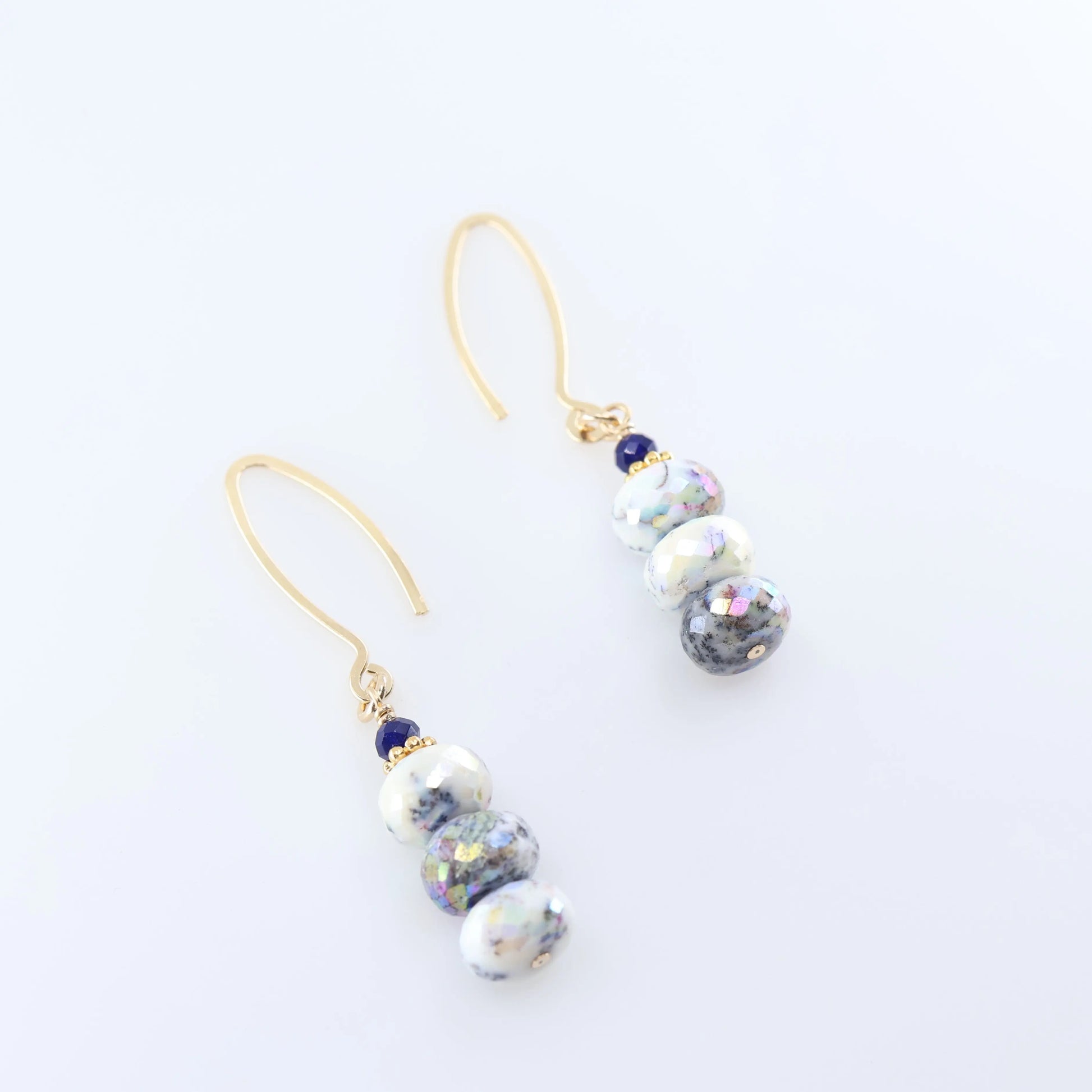 AB Dendrite Opal Stack Earrings J. Mills Studio