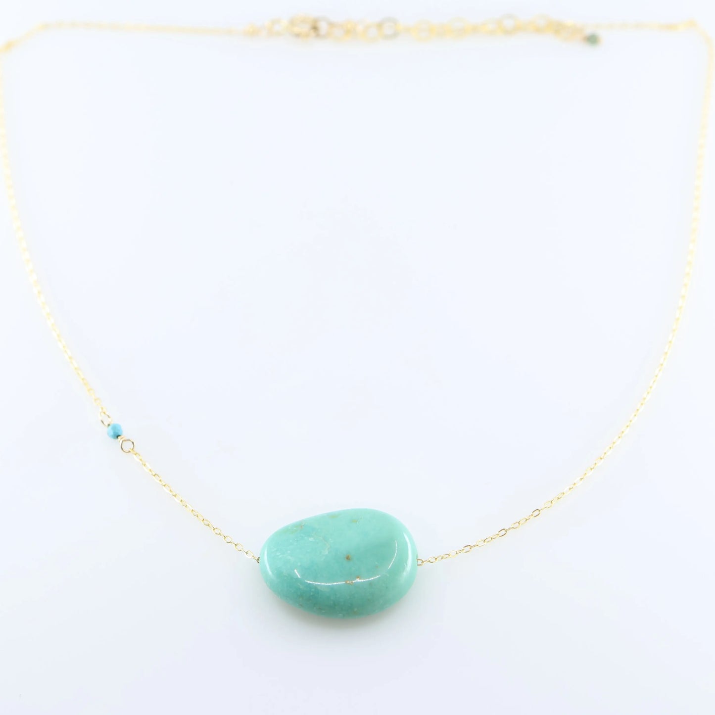 Single Kingman Turquoise Necklace J.Mills Studio