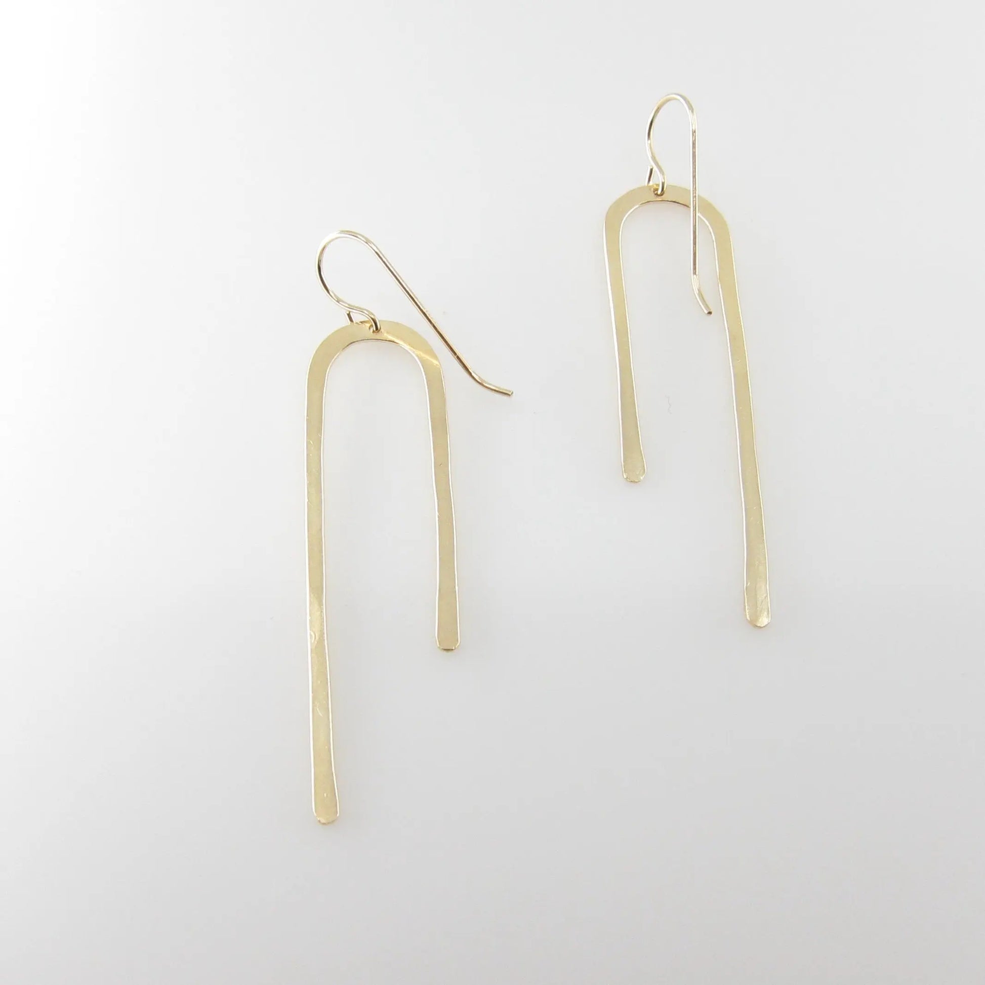 Forged Asymmetrical Arch Earrings J.Mills Studio