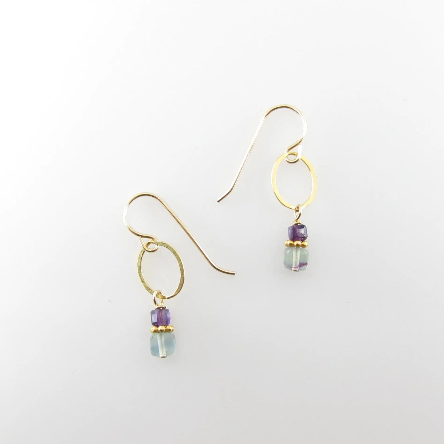 Rainbow Flourite Earrings J. Mills Studio