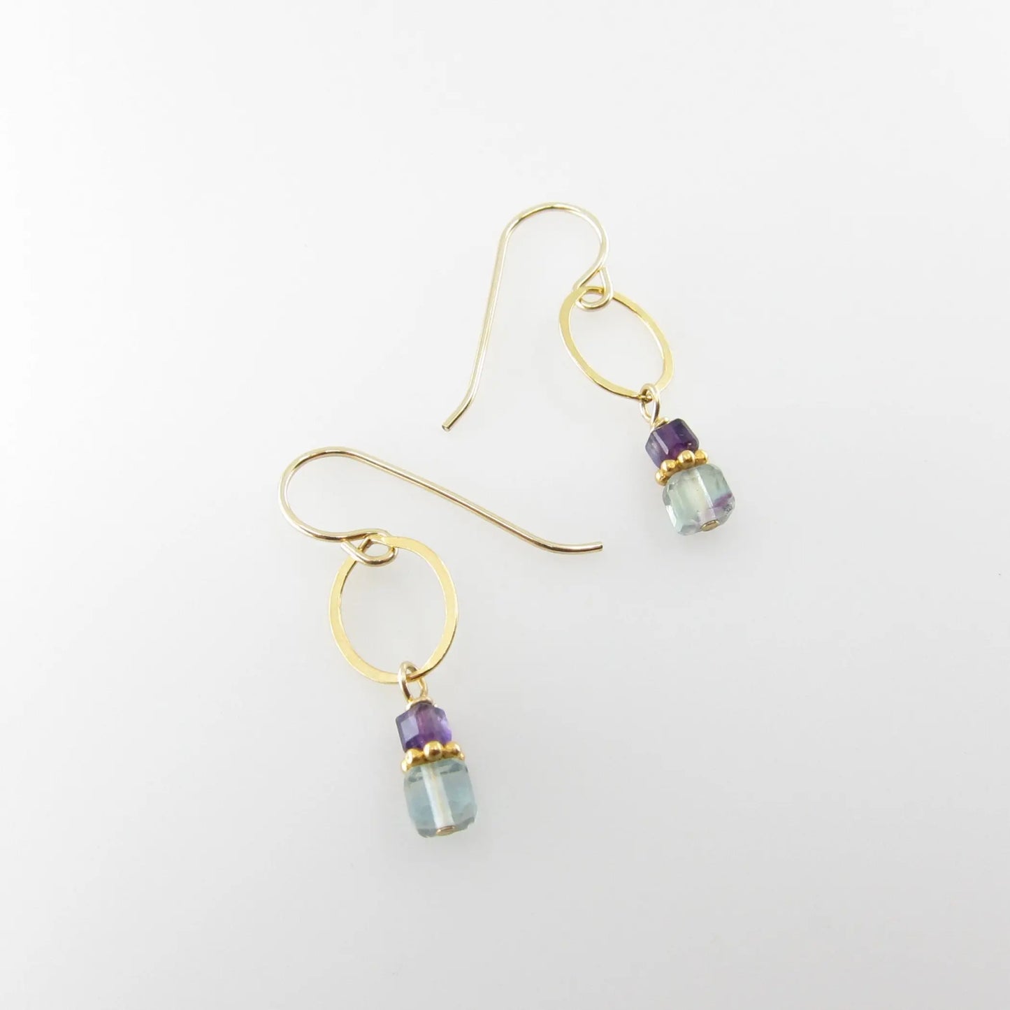 Rainbow Flourite Earrings J. Mills Studio