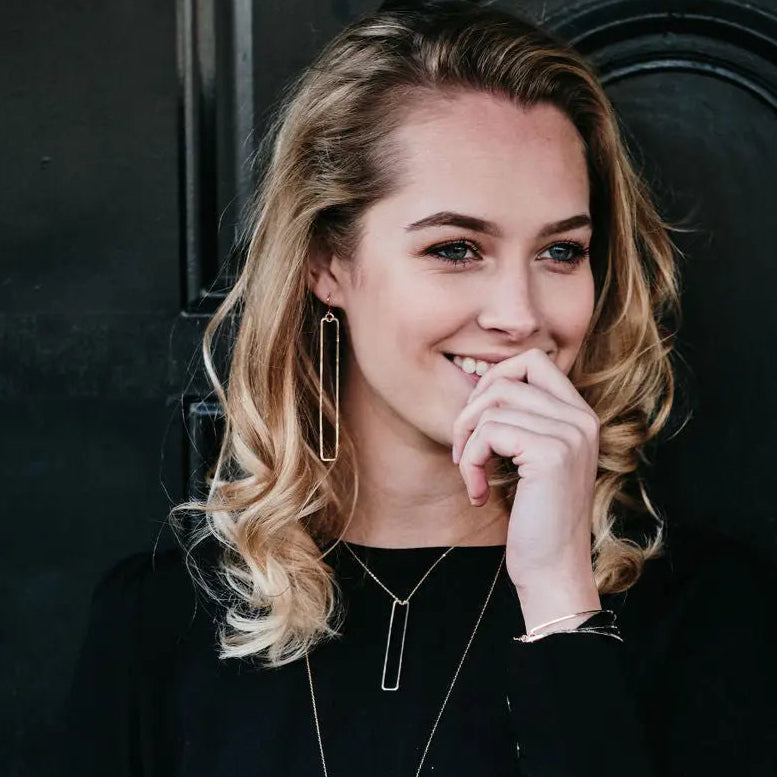 Forged Rectangle Necklace